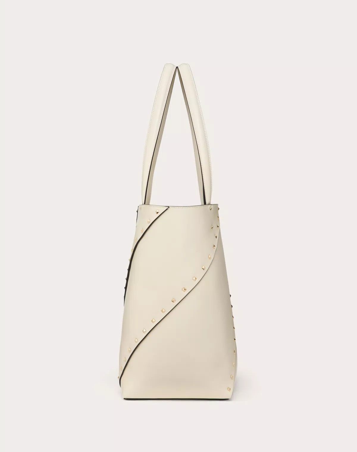 Valentino oc11z0725 Size:OS/ Wispy Shopping Bag In Calfskin in White Size ONE SIZE - 4 Thumbnail