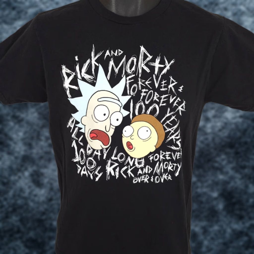Swims VINTAGE Rick And Morty T Shirt Mens Size Small Black Adult Swim Cartoon Series Size US S / EU 44-46 / 1 - 1 Thumbnail