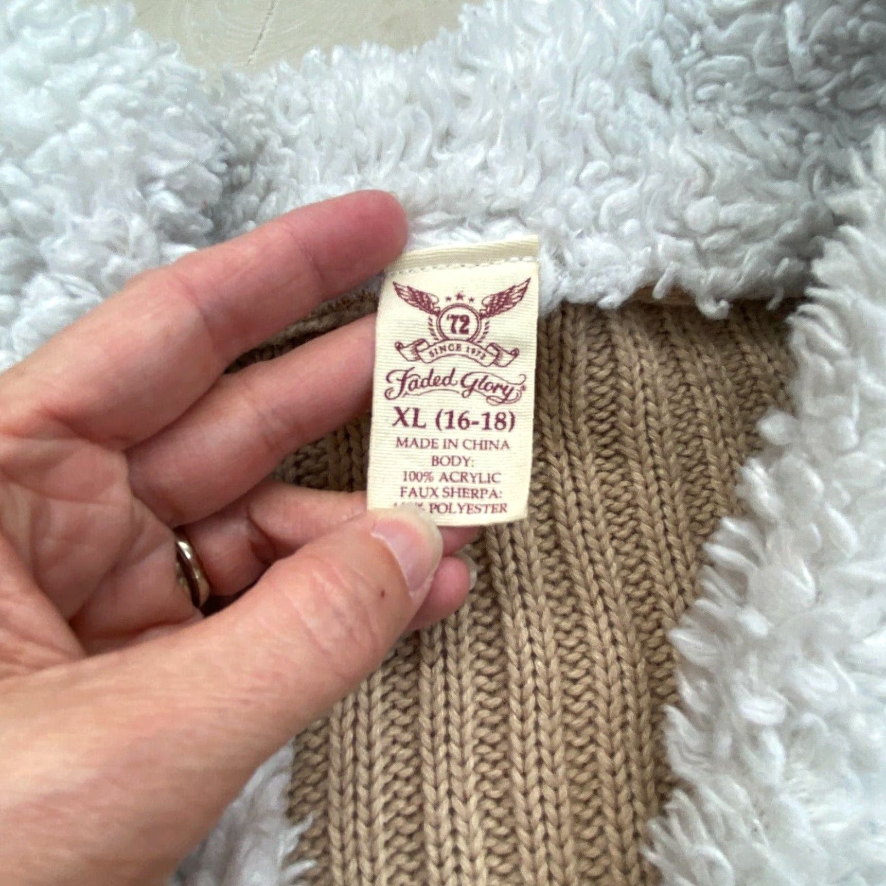 Faded Glory Faded Glory Womens Brown Faux Suede Jacket XL Extra Large Ladies Size XL / US 12-14 / IT 48-50 - 3 Thumbnail