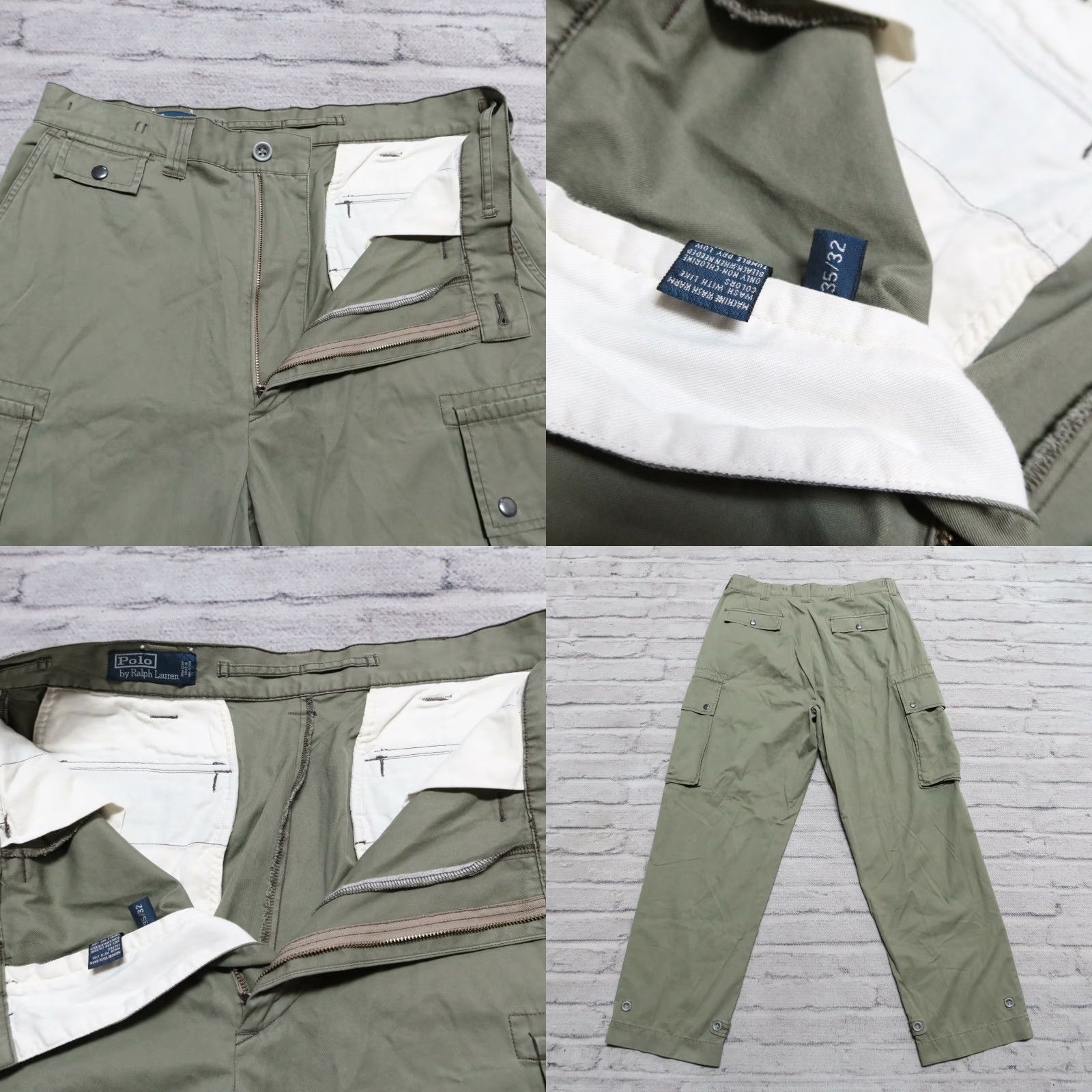 Polo Ralph Lauren VINTAGE Polo Ralph Lauren Cargo Pants Men 32-33 Green Pants Mens 32-33" Vintage Cargo Ralph Lauren Size US XS / EU 42 / 0 - 8 Thumbnail