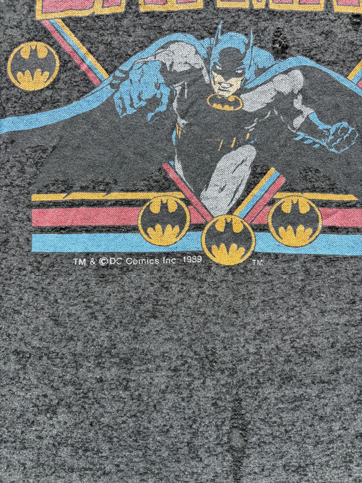 Vintage Vintage 80s Batman Graphic Tee Paper Thin Thrashed Size US L / EU 52-54 / 3 - 3 Thumbnail