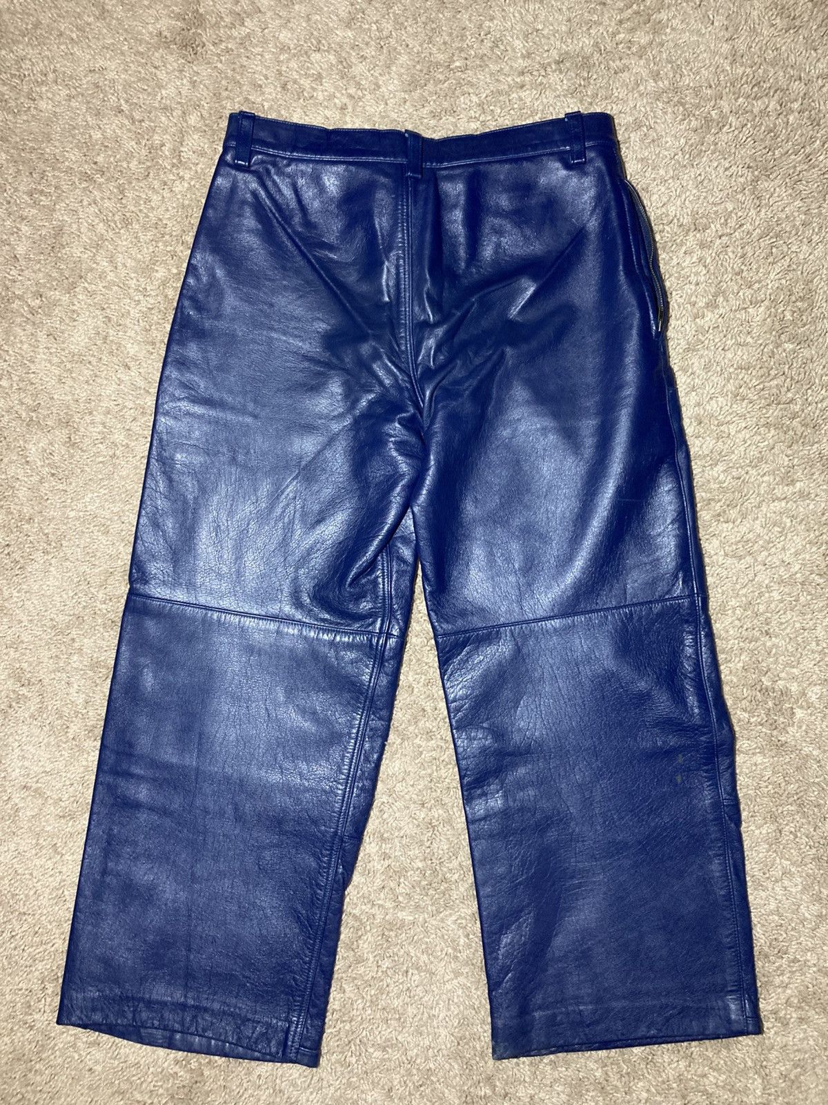 Lad Musician AW98 Lad Musician Leather Panel Jeans 90s 1998 Japanese 48 Size US 32 / EU 48 - 7 Thumbnail