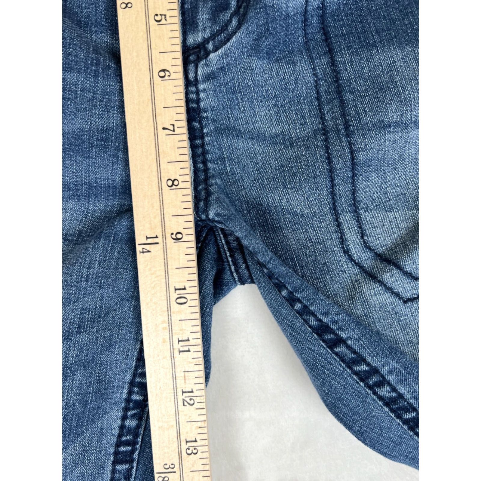 Vintage Seven7 Women Jeans Cropped Slim Straight Mid Rise Denim 8 Medium Wash Size 30" / US 8 / IT 44 - 5 Thumbnail
