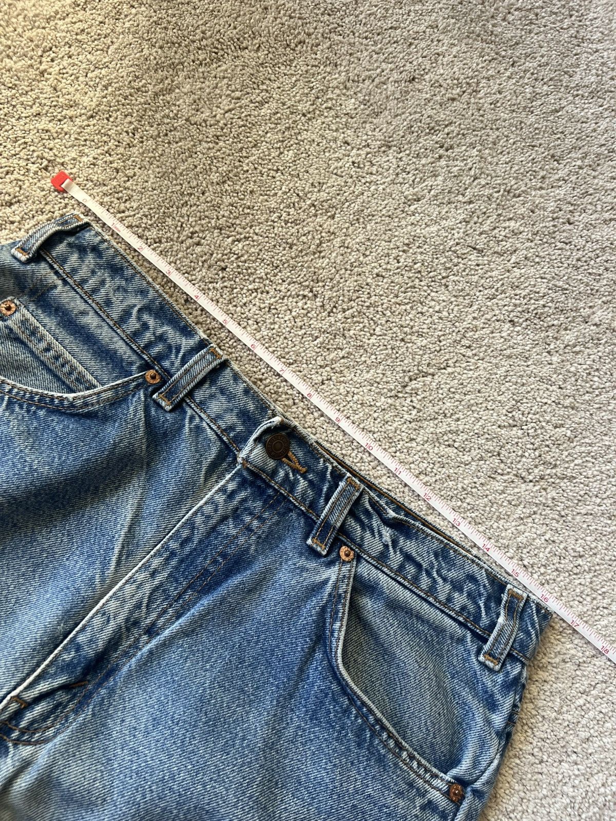 Levi's Orange TAB Vintage 90s Levi's 501 Denim Jeans Matcha Size US 34 / EU 50 - 8 Thumbnail