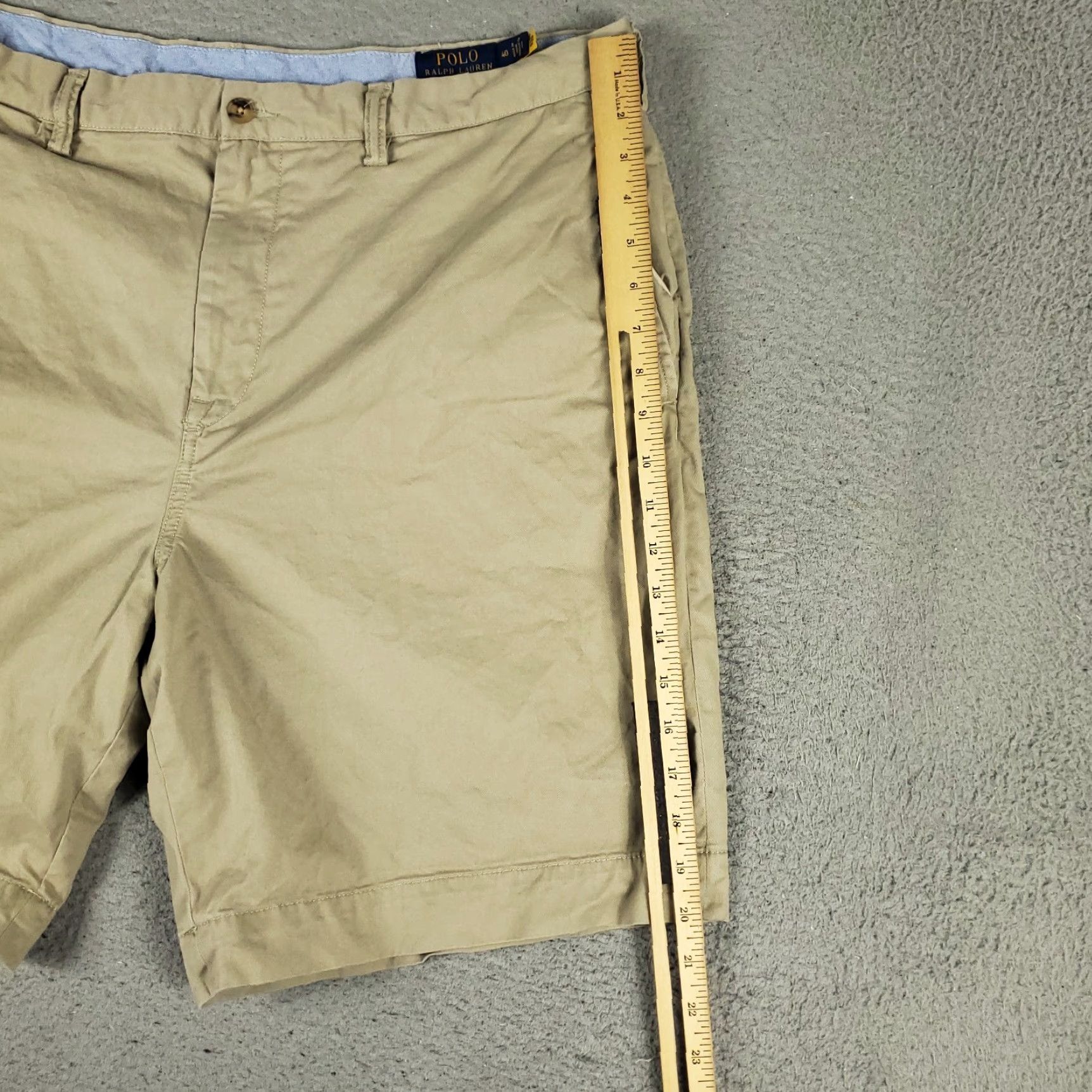 Ralph Lauren Ralph Lauren Shorts Mens Size 40 Beige Pony Casual Flat Front Chino * Size US 40 / EU 56 - 6 Thumbnail