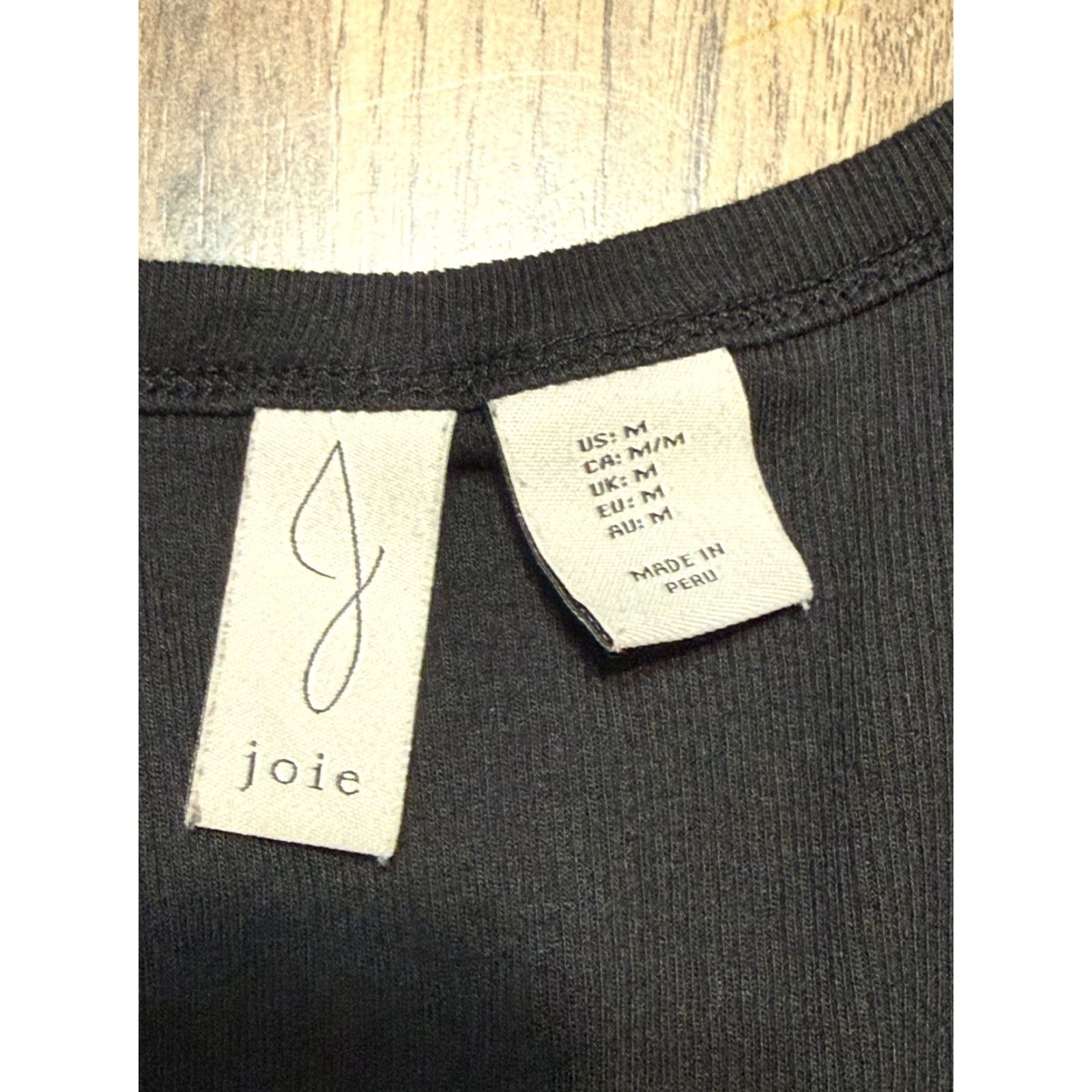 Joie VINTAGE? No — JA JOIE Shirt Women's Size Medium Black Short Sleeve Shirt V-neck 1/4 Buttons Shirt Size M / US 6-8 / IT 42-44 - 6 Thumbnail