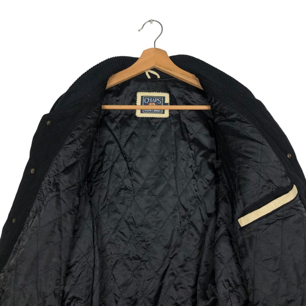 Chaps Ralph Lauren 🔥VINTAGE JUMPER VARSITY LEATHER JACKET CHAPS RALPH LAUREN Size US L / EU 52-54 / 3 - 16 Thumbnail