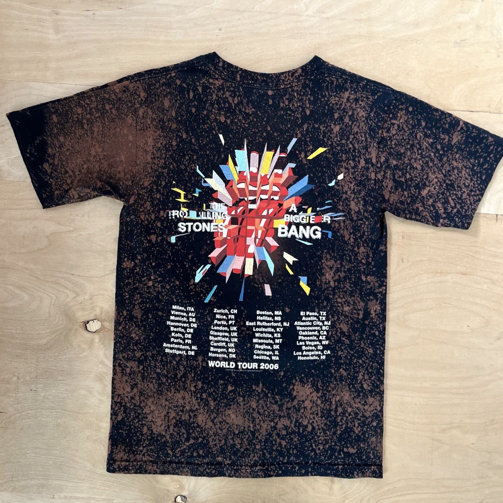 Anvil VINTAGE Rolling Stones A Bigger Bang Tour Shirt Small Black Mens T-Shirt Rock Music Band Logo Cute Size US S / EU 44-46 / 1 - 5 Thumbnail