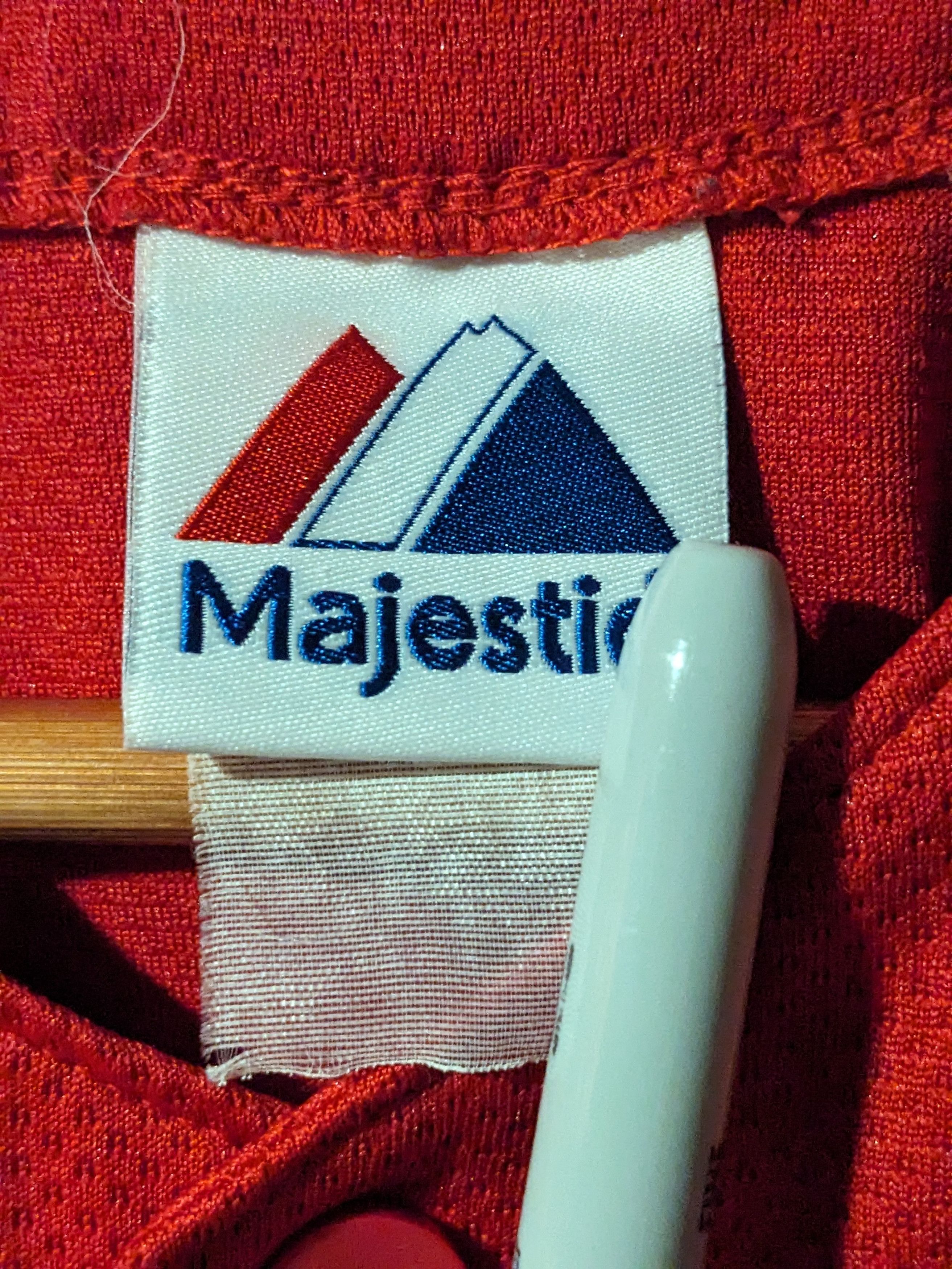 MLB Vintage 90s Phillies Spell Out MLB Kids Large Red Jersey Size US L / EU 52-54 / 3 - 4 Thumbnail