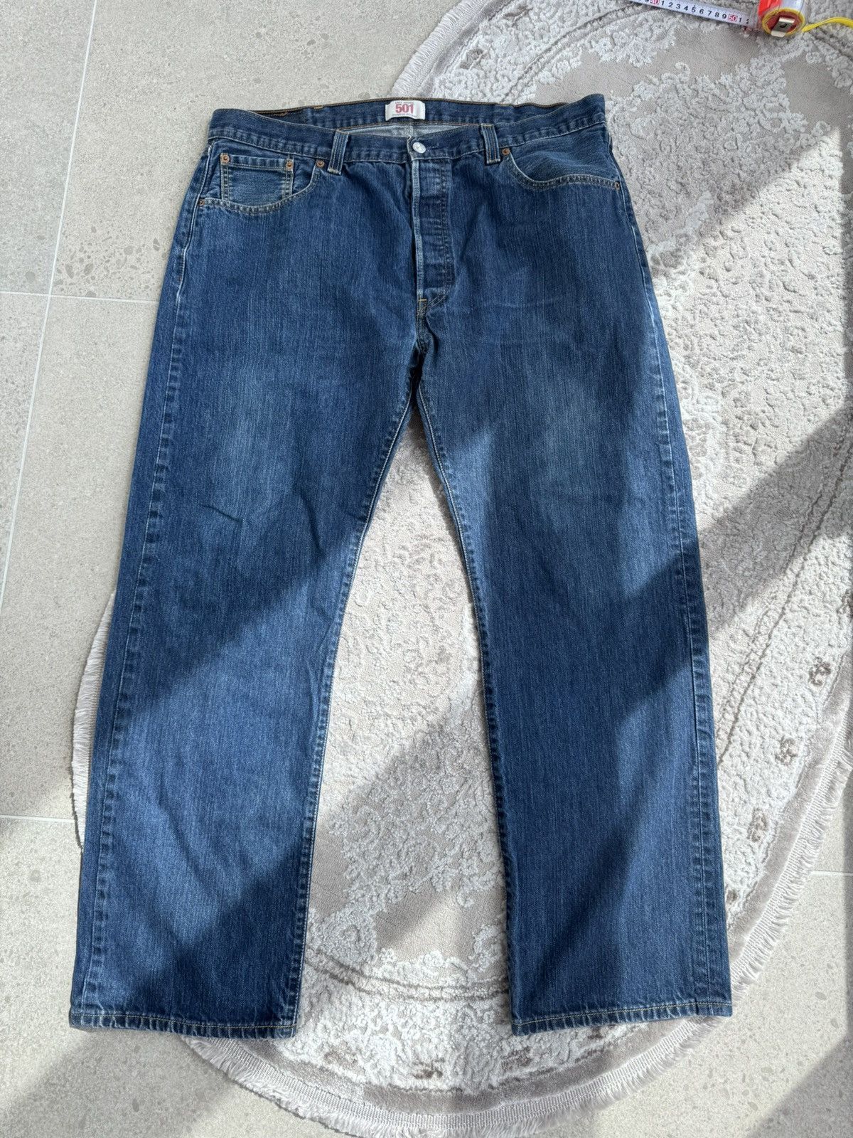 Levi's Levi's 501 Original Straight Fit Jeans – Classic Indigo Wash Size US 40 / EU 56 - 4 Thumbnail