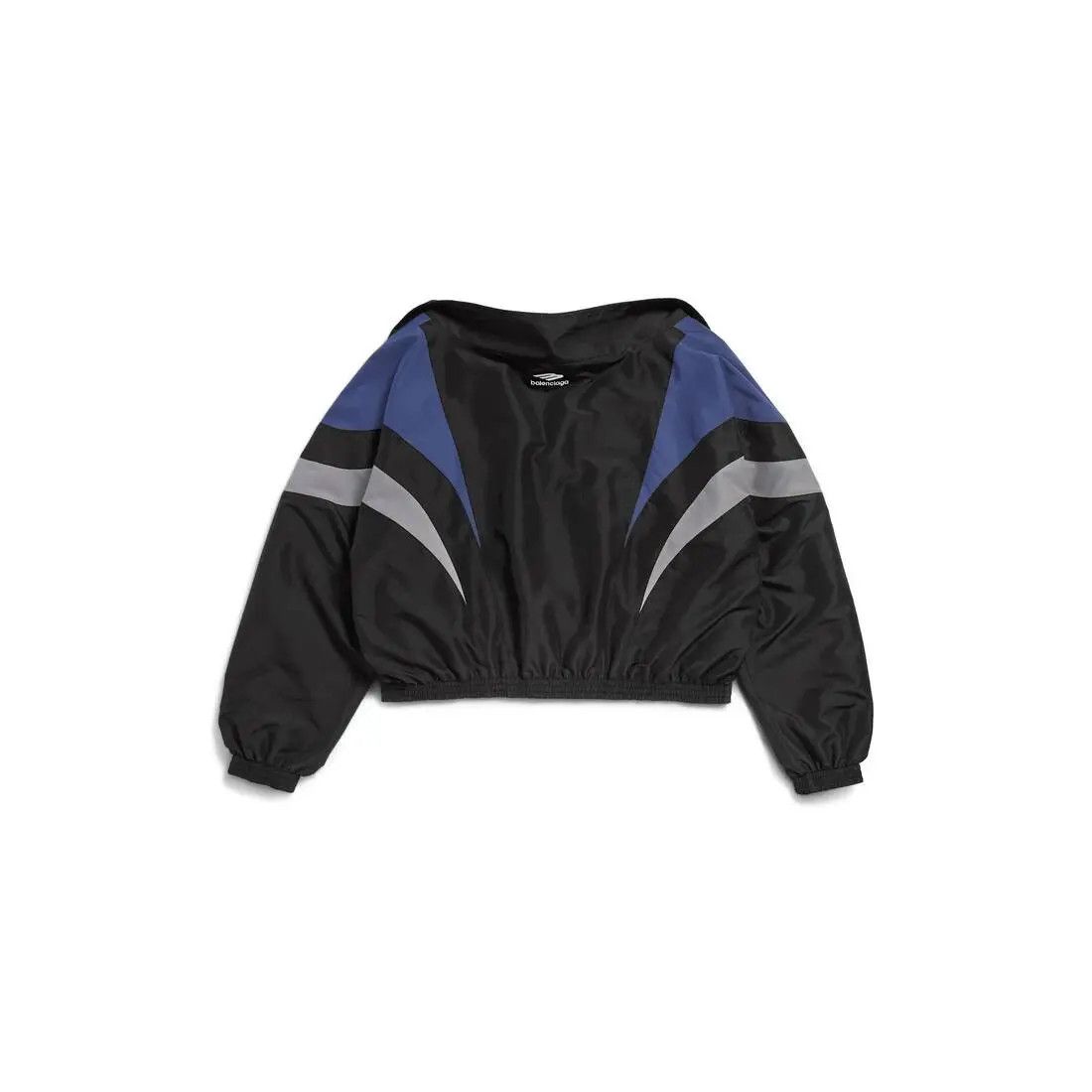 Balenciaga o1mt1gz0325 3B Sports Icon Off Shoulder Tracksuit Jacket Size US XS / EU 42 / 0 - 6 Thumbnail