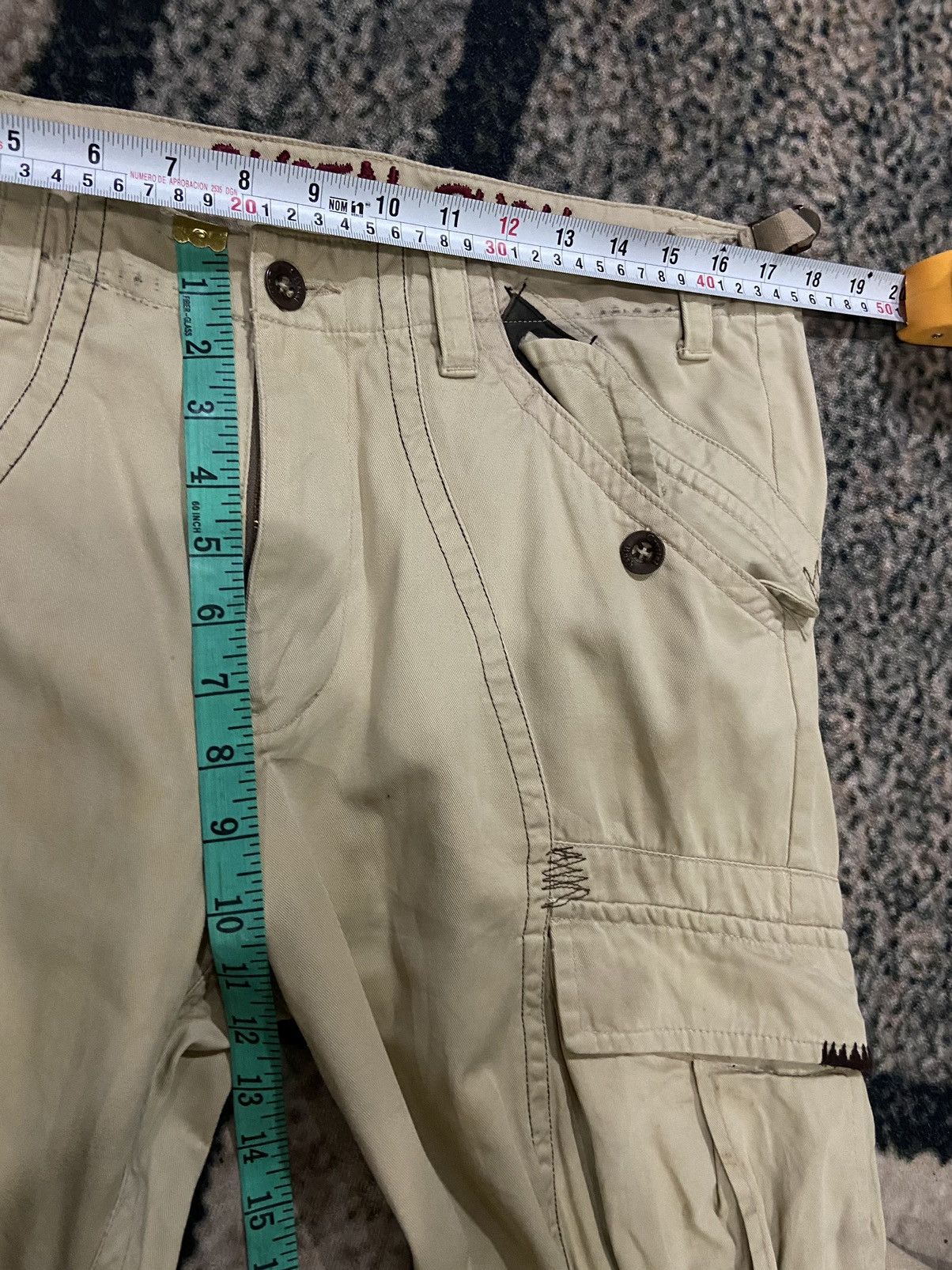 If Six Was Nine 🔥 Crystal Bush Cargo pants bondage hysteria distressed Size US 35 - 17 Thumbnail