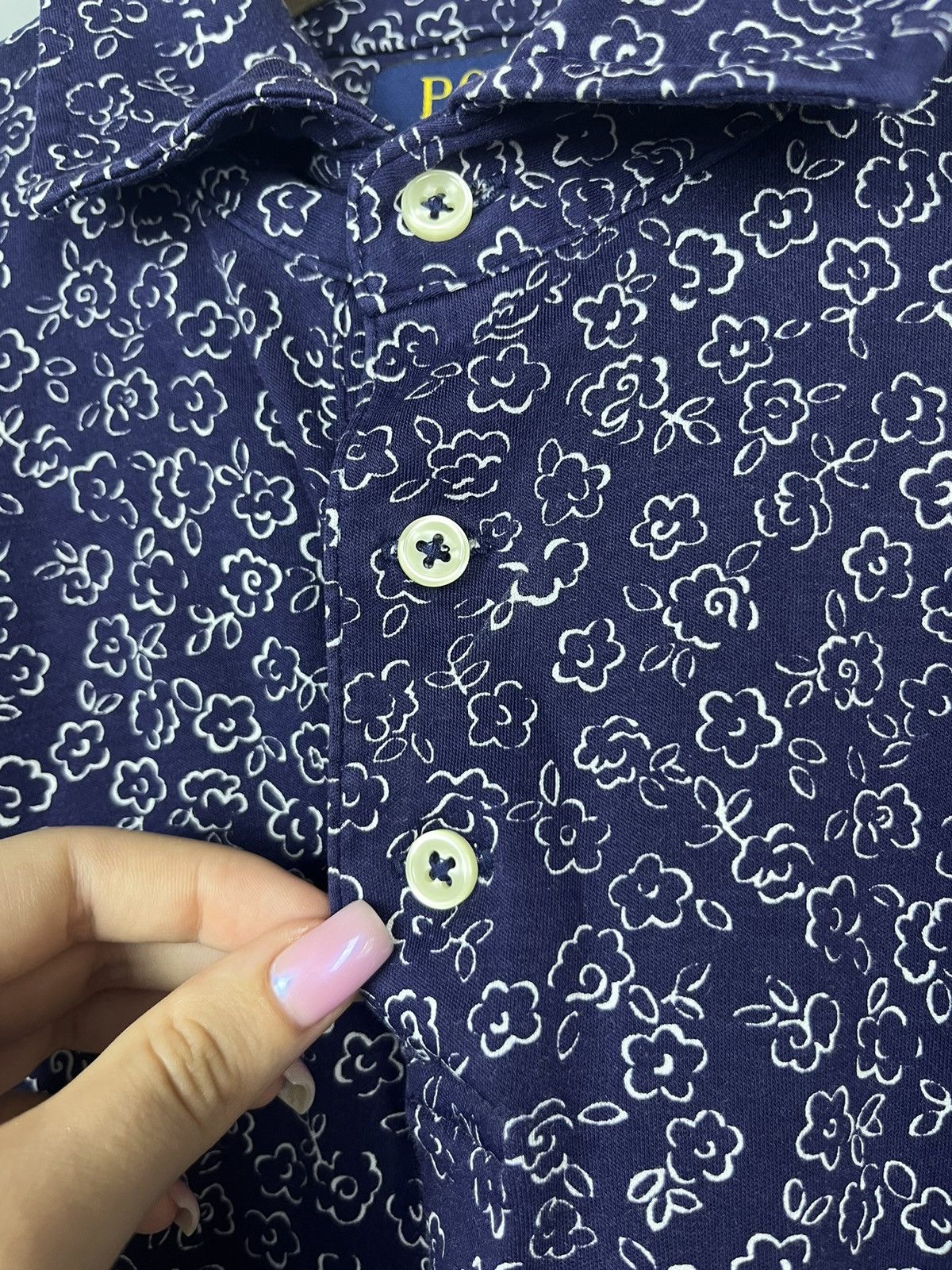 Polo Ralph Lauren (M) Polo Ralph Lauren flower print polo shirt Size US S / EU 44-46 / 1 - 6 Thumbnail