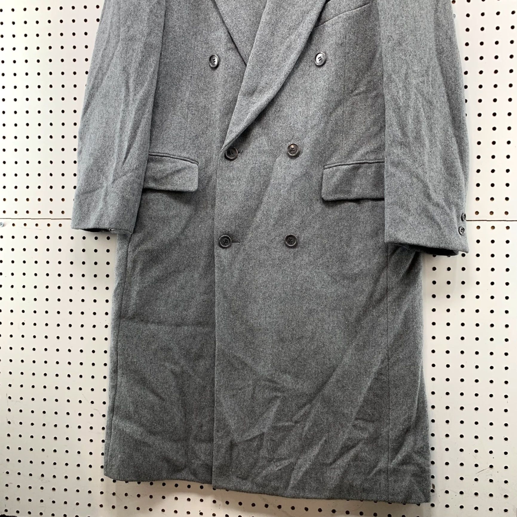 Pierre Cardin VINTAGE Pierre Cardin Wool Overcoat Mens 42 Gray Double Breasted Union USA Coat Size US XS / EU 42 / 0 - 6 Thumbnail