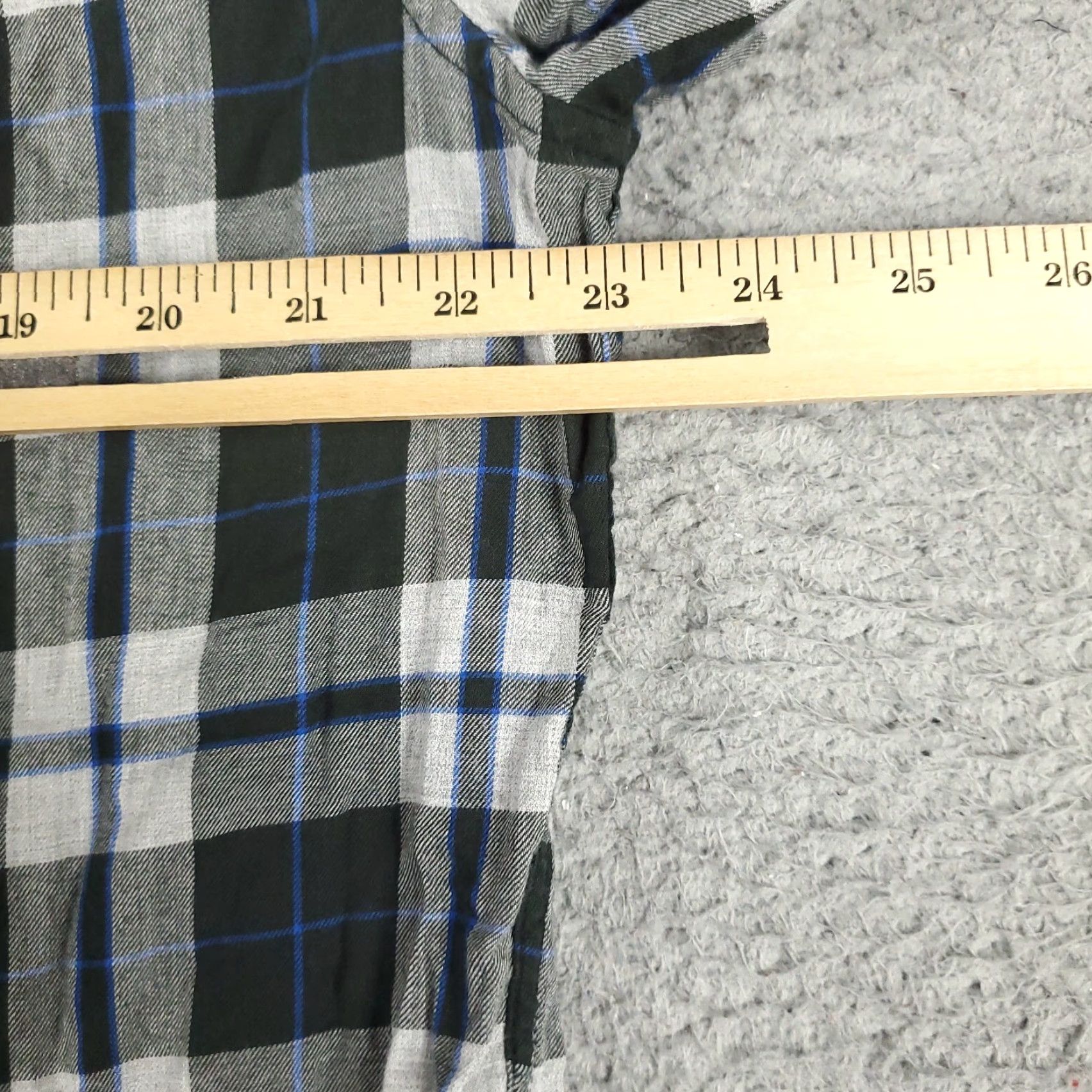 American Eagle Outfitters American Eagle Outfitters Shirt Adult Large Gray Plaid Button-Up Long Sleeve Cotton Casual Mens Size US L / EU 52-54 / 3 - 5 Thumbnail