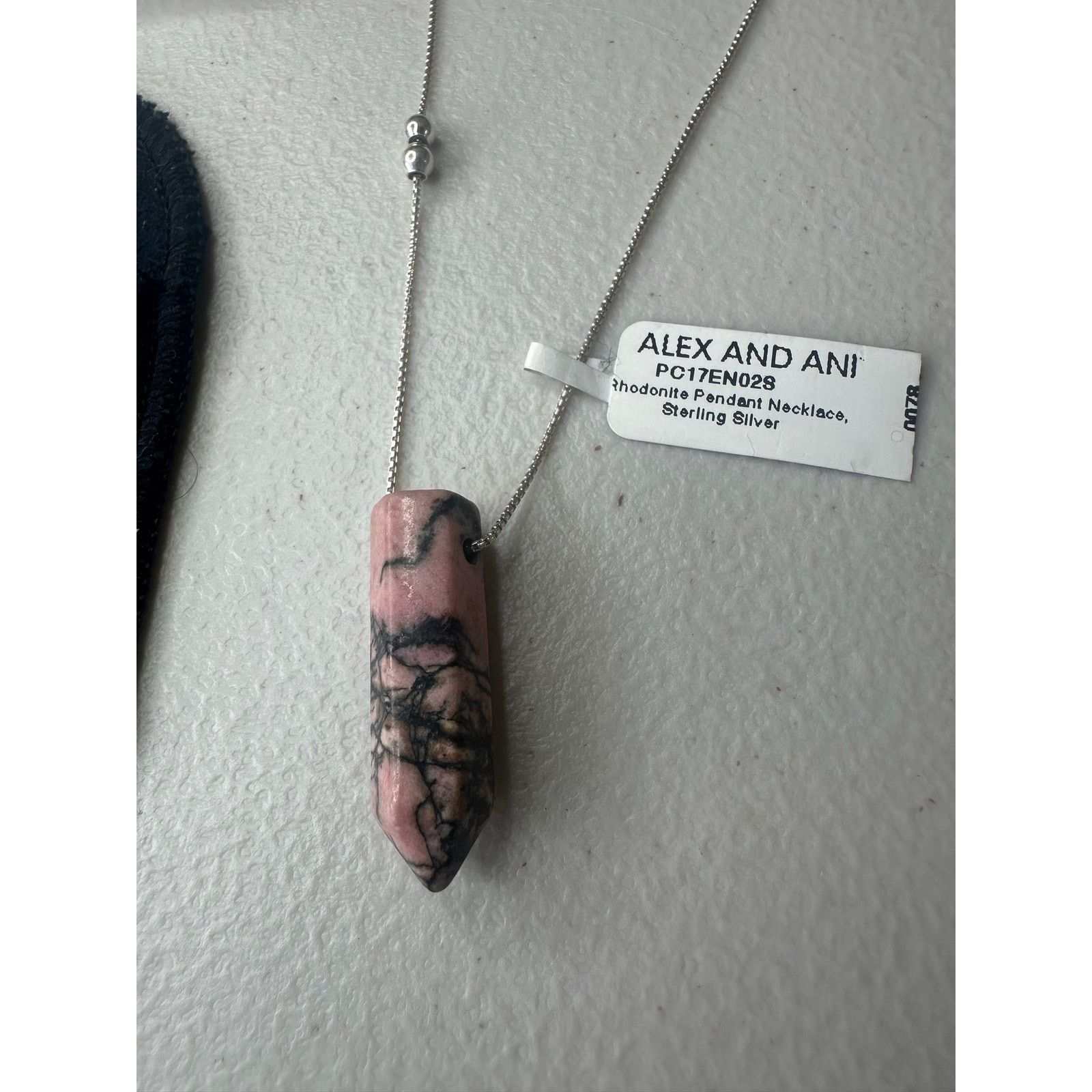 Alex Cannon NEW Alex and Ani Earth Sultry Rhodonite Necklace Silver Size ONE SIZE - 4 Thumbnail