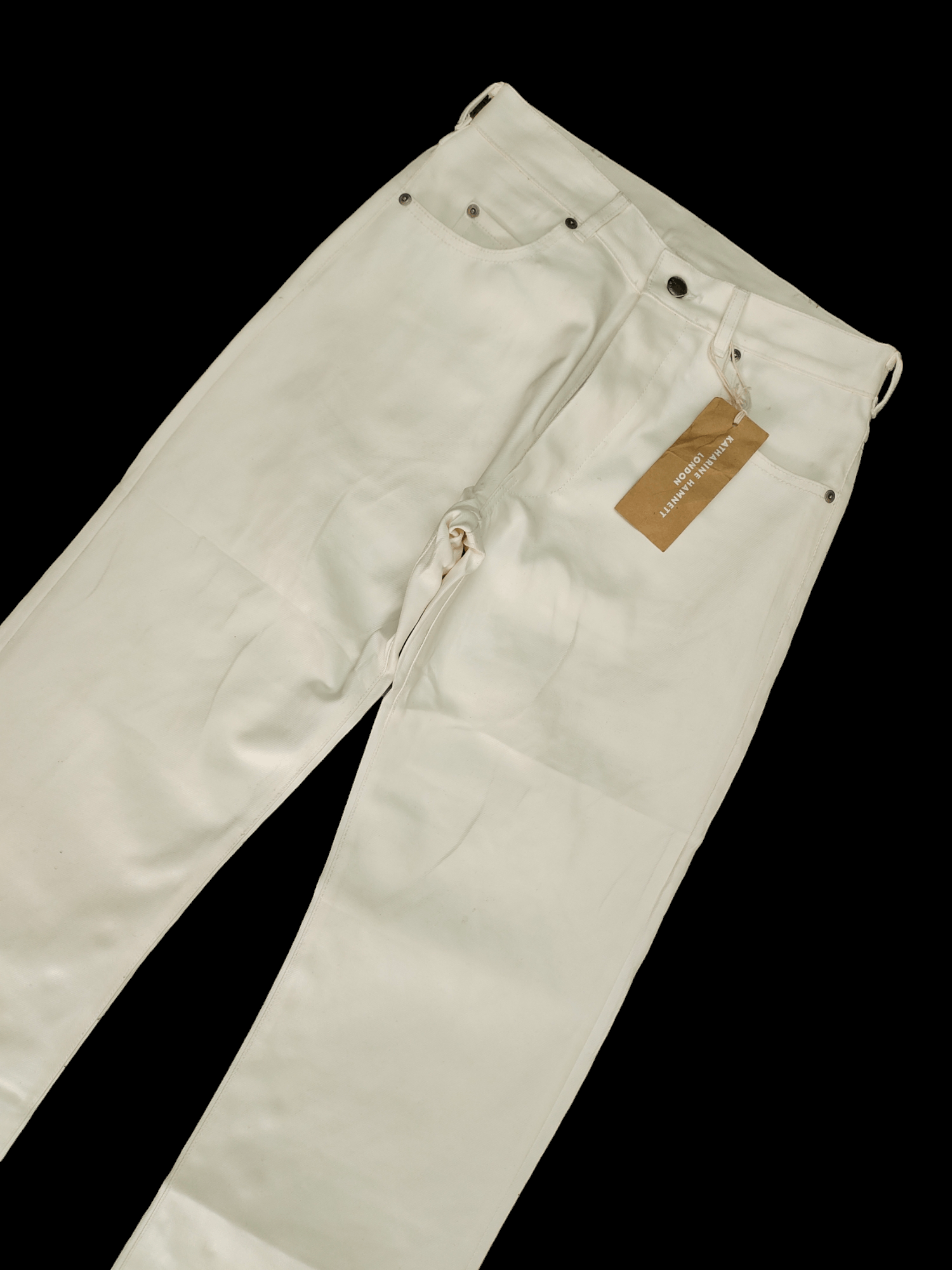 Katharine Hamnett London Katharine Hamnett London White Coated Denim Pants Size US 28 / EU 44 - 5 Thumbnail