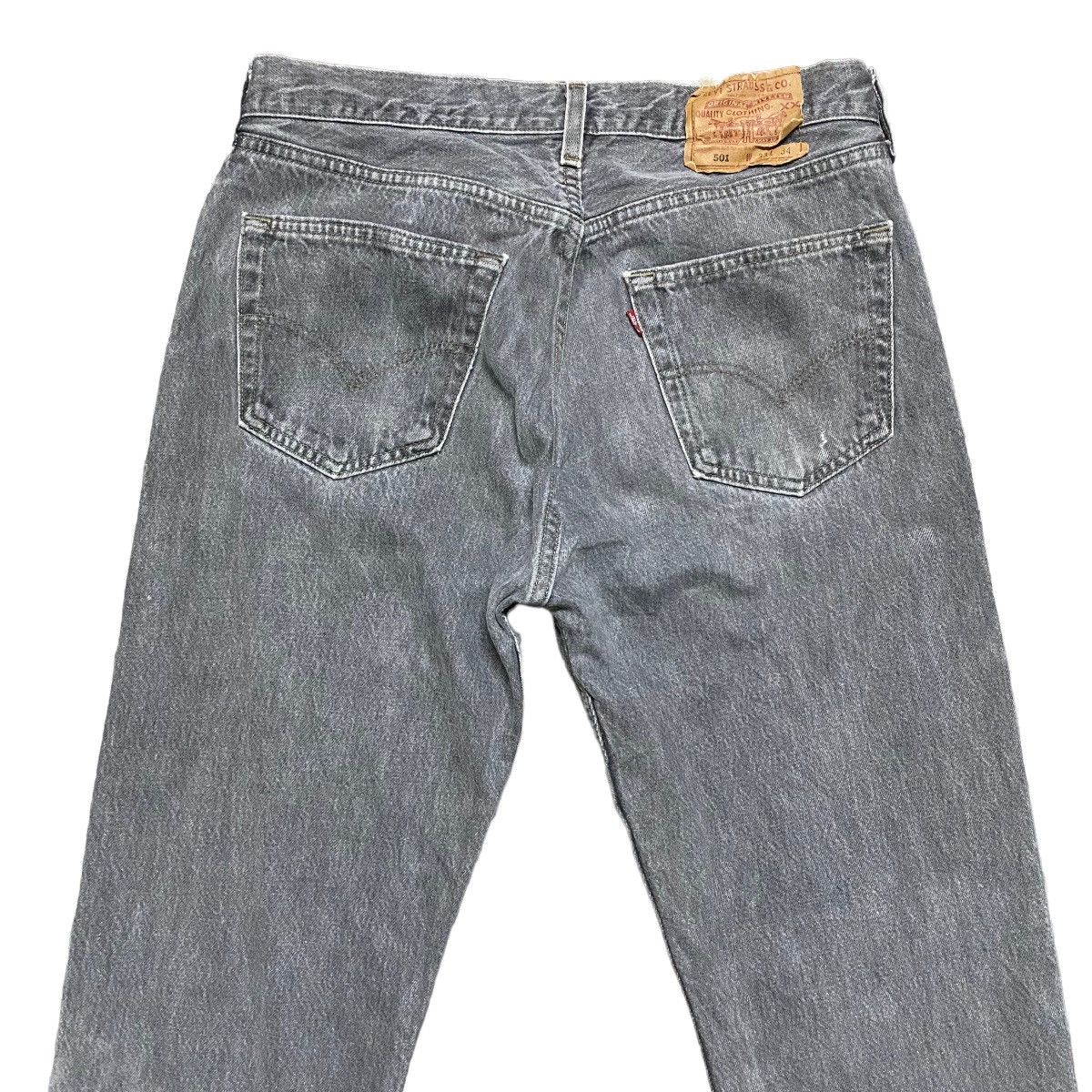 Levi's Vintage 90s Levis 501 Charcoal Jeans 32x31 Made in USA Size US 32 / EU 48 - 9 Thumbnail