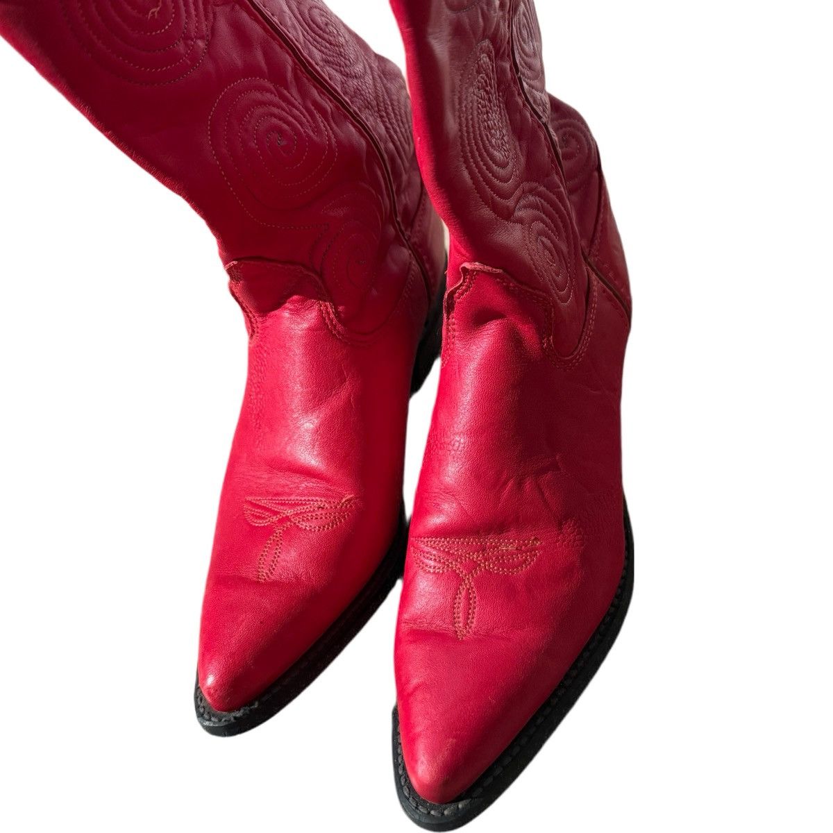 Vintage red cowboy boots Size US 7 / IT 37 - 3 Thumbnail