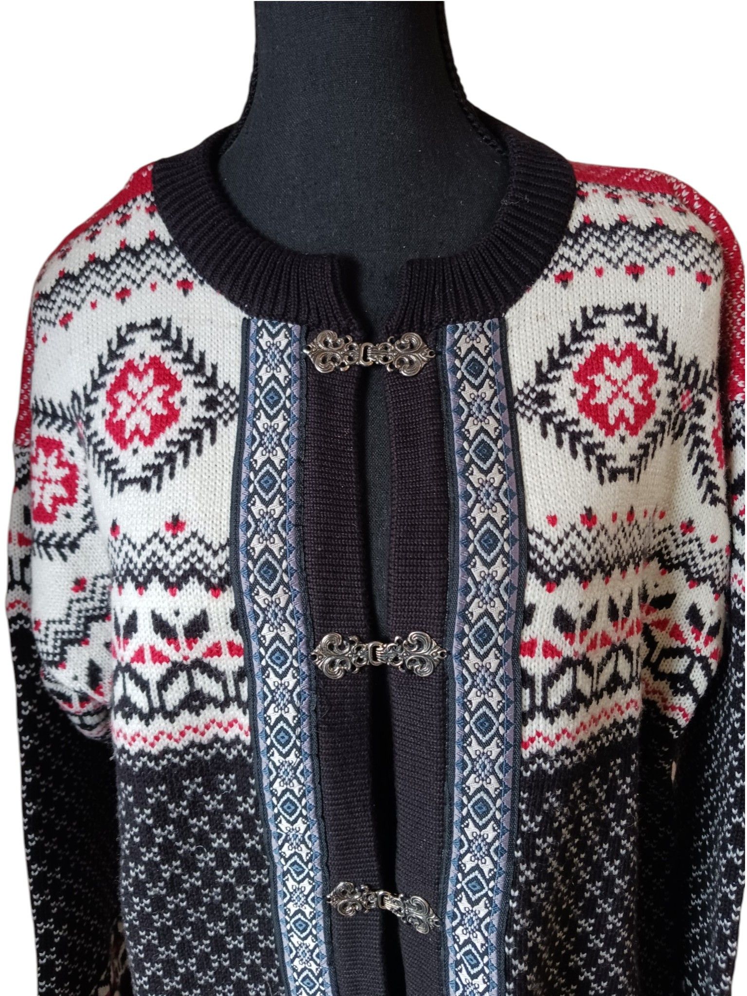 Vintage Vintage Fair Isle Cardigan Buckle Closure Unisex L Size L / US 10 / IT 46 - 3 Thumbnail