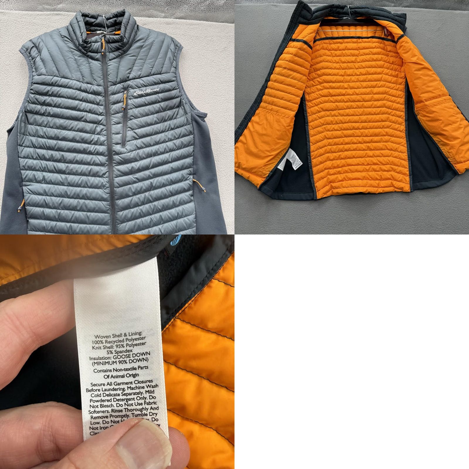 Eddie Bauer Eddie Bauer Vest Mens L Gray StormDown Quilted Full Zip Puffer Outdoor Size US L / EU 52-54 / 3 - 8 Thumbnail
