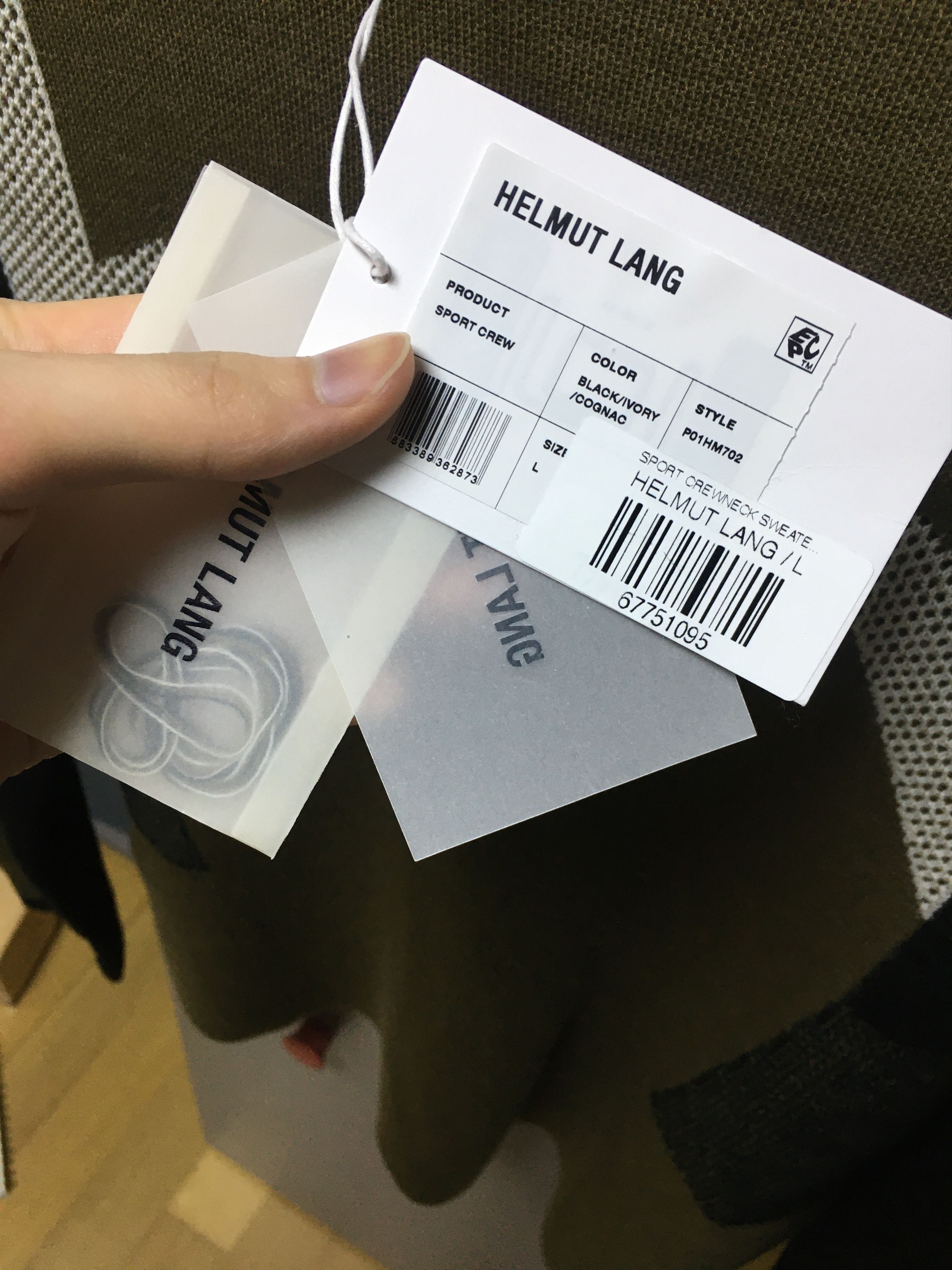 Helmut Lang [NEW] HELMUT LANG sport crewneck sweater L Size US L / EU 52-54 / 3 - 4 Thumbnail