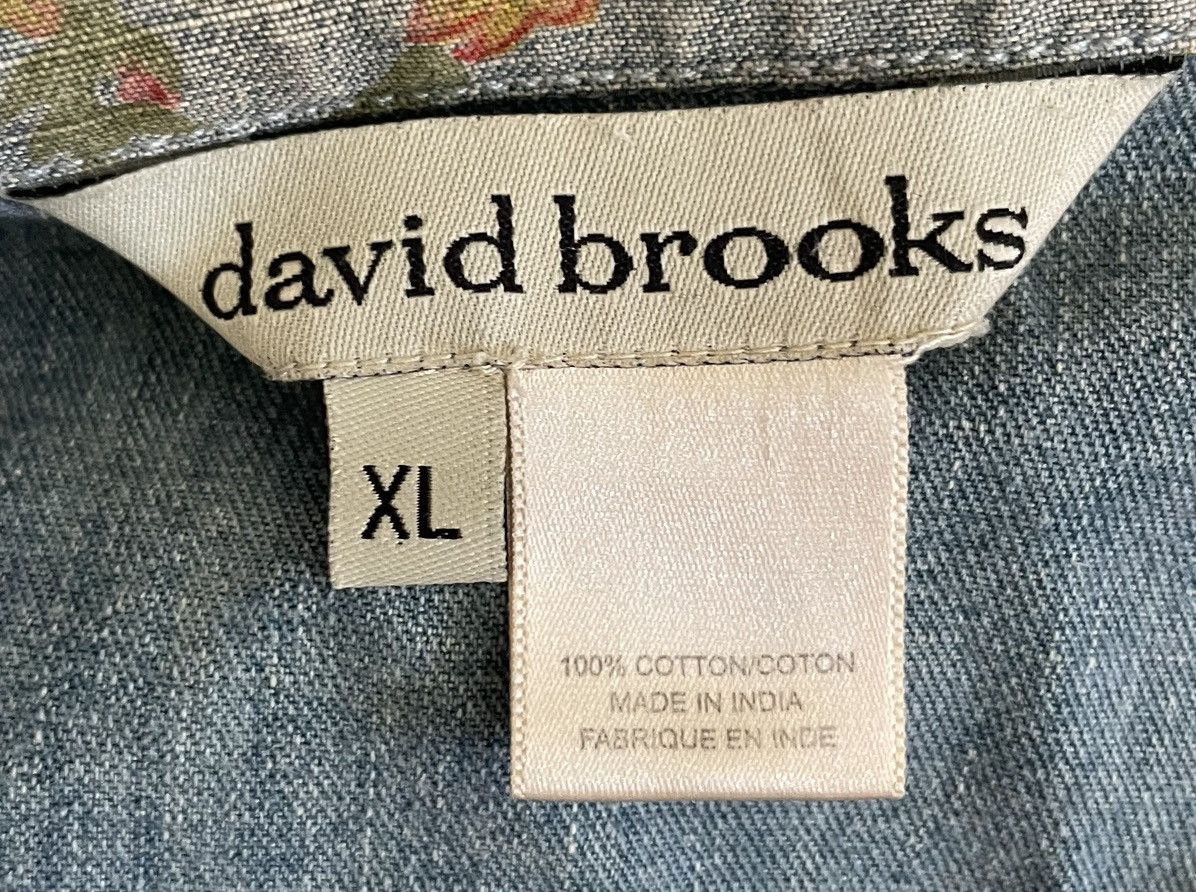 Other Vintage David Brooks Women's Floral Blue Denim Jacket Sz XL Size XL / US 12-14 / IT 48-50 - 7 Thumbnail