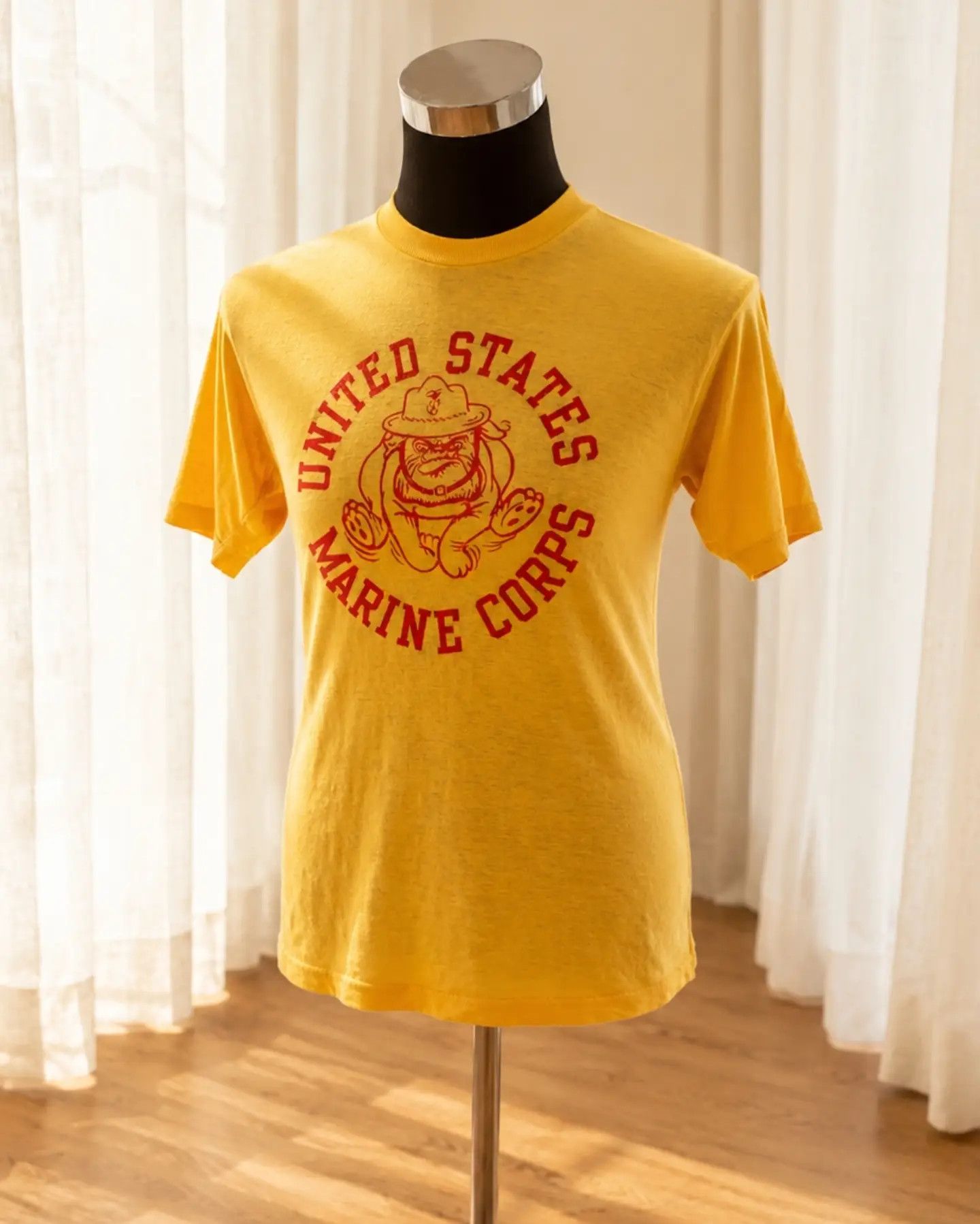 Vintage 80's Vintage United State Marine Cops USMC Bulldog Soft Thin Size US M / EU 48-50 / 2 - 3 Thumbnail