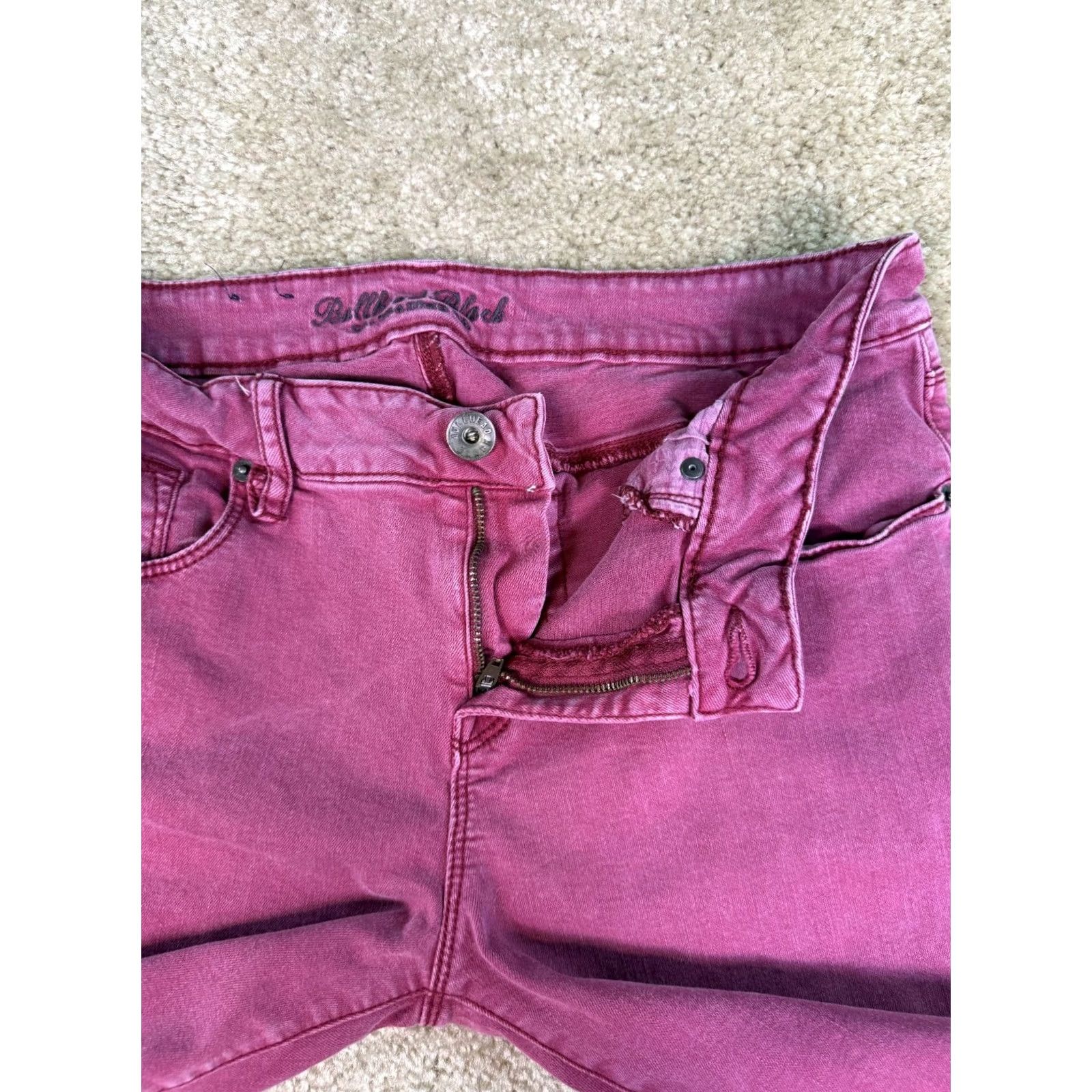 Denime Bullhead Pink Jegging Skinny Jeans Stretch Size 13 Skinniest D478 Size 34" / US 12 / IT 48 - 3 Thumbnail