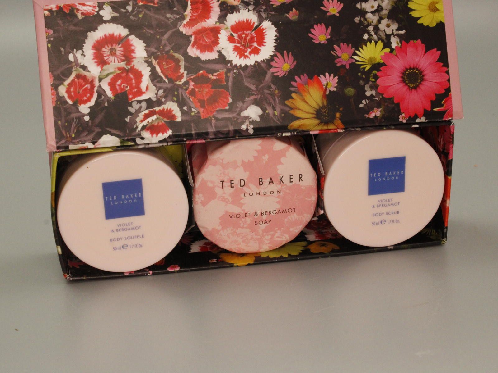 Ted Baker Ted Baker Soap, Scrub & Soufflé Set - Violet & Bergamot Size ONE SIZE - 1 Thumbnail