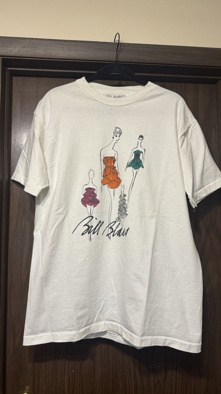 Bill Blass Vintage 90’s Bill Blass Sport Fashion Sketch Art Tee Size US XL / EU 56 / 4 - 1 Thumbnail