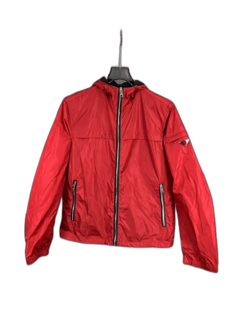 Prada PRADA Red Triangular Logo Windbreaker Jacket-yf Size US M / EU 48-50 / 2 - 1 Thumbnail