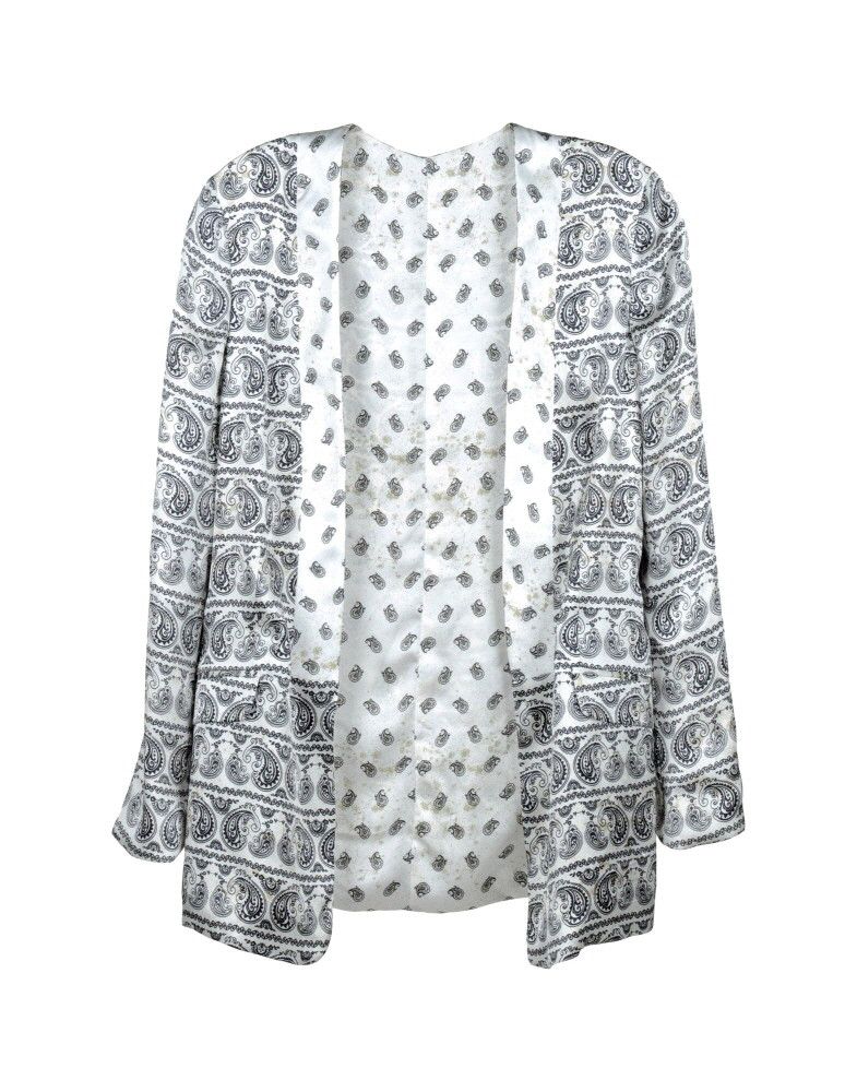 Balmain PIERRE BALMAIN reversible bandana silk blazer IN WHITE Size M / US 6-8 / IT 42-44 - 3 Thumbnail
