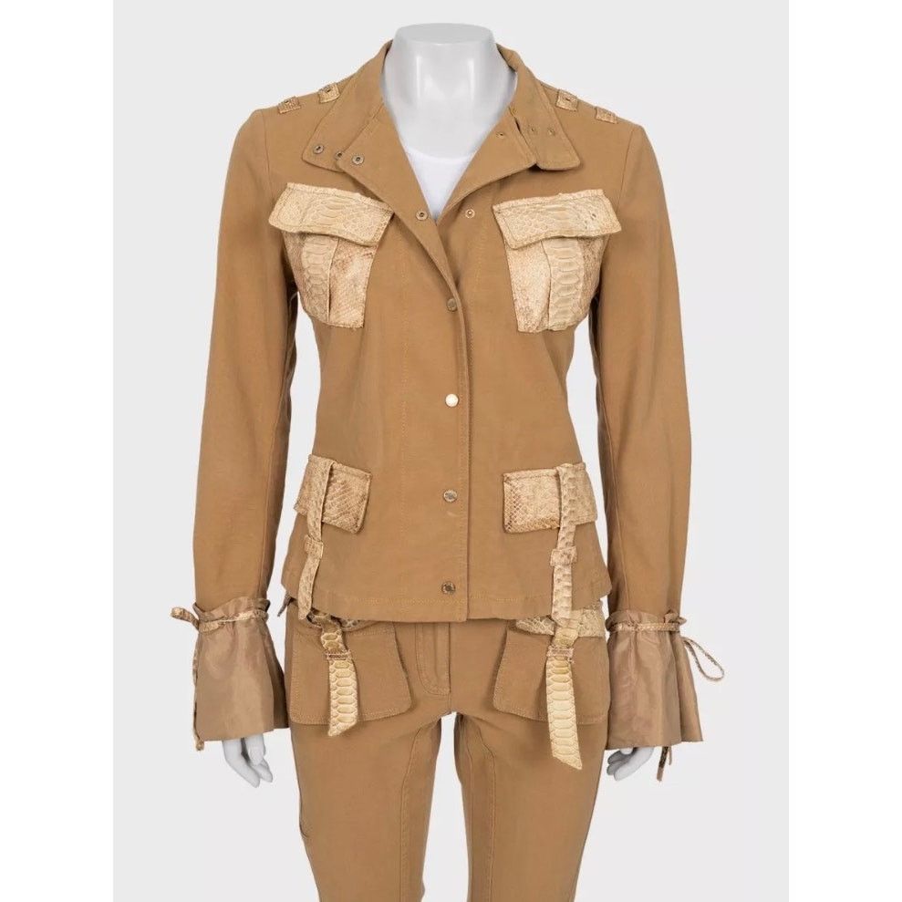 Roberto Cavalli Roberto Cavalli Animal Print Cotton Suit Cropped Pants M Size M / US 6-8 / IT 42-44 - 5 Thumbnail