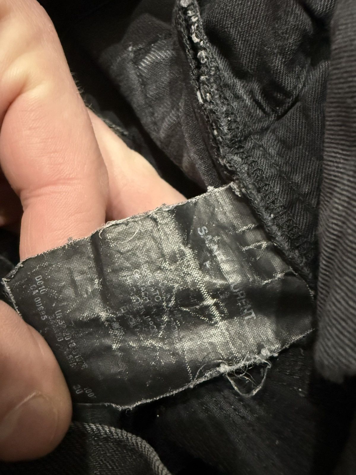 Saint Laurent Paris Saint Laurent Distressed Skinny Denim Jeans Size US 30 / EU 46 - 17 Thumbnail