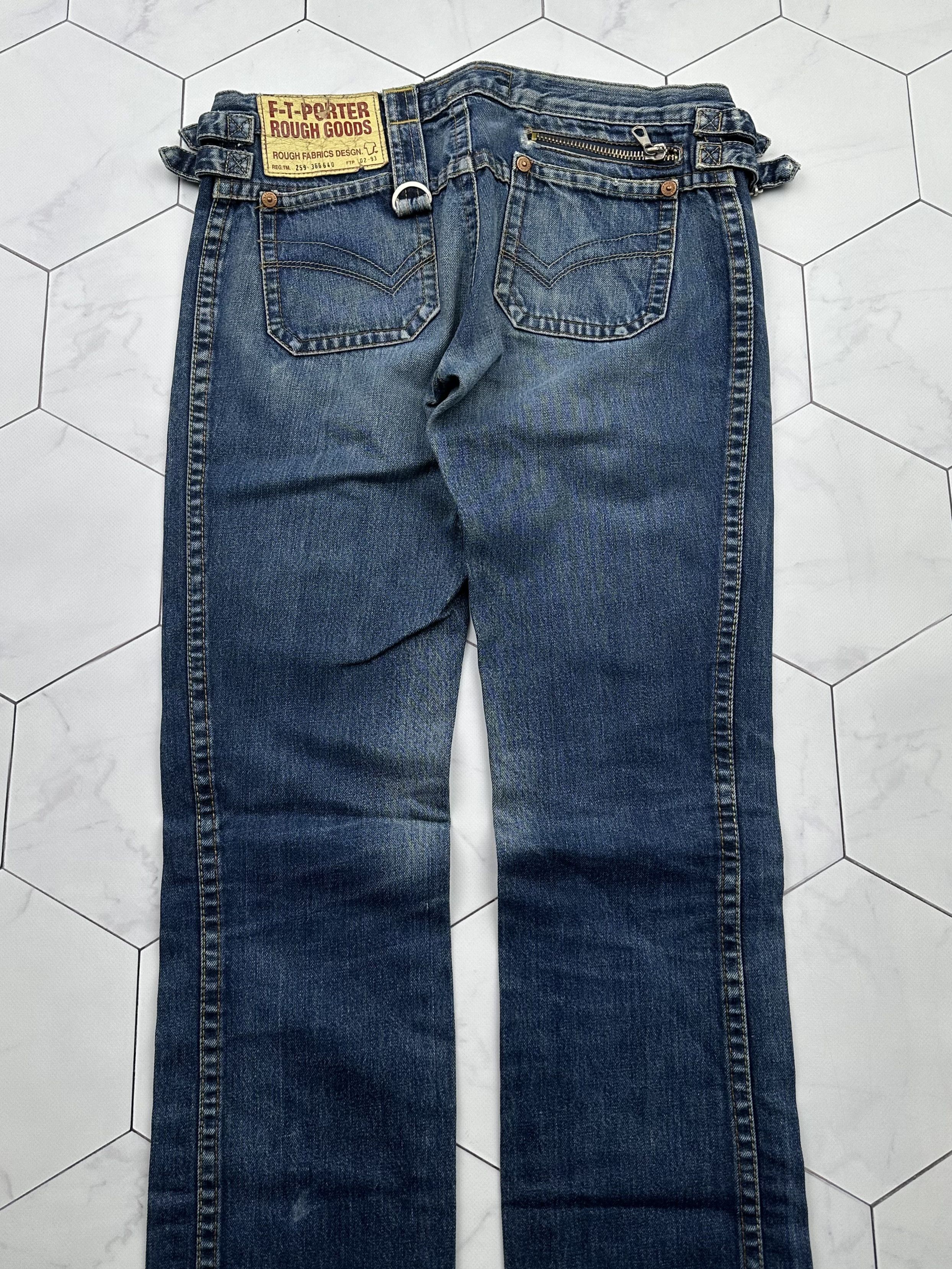 Vintage Vintage Amazing Bondage Zipped Jeans (B482)E2 Size 28" / US 6 / IT 42 - 5 Thumbnail