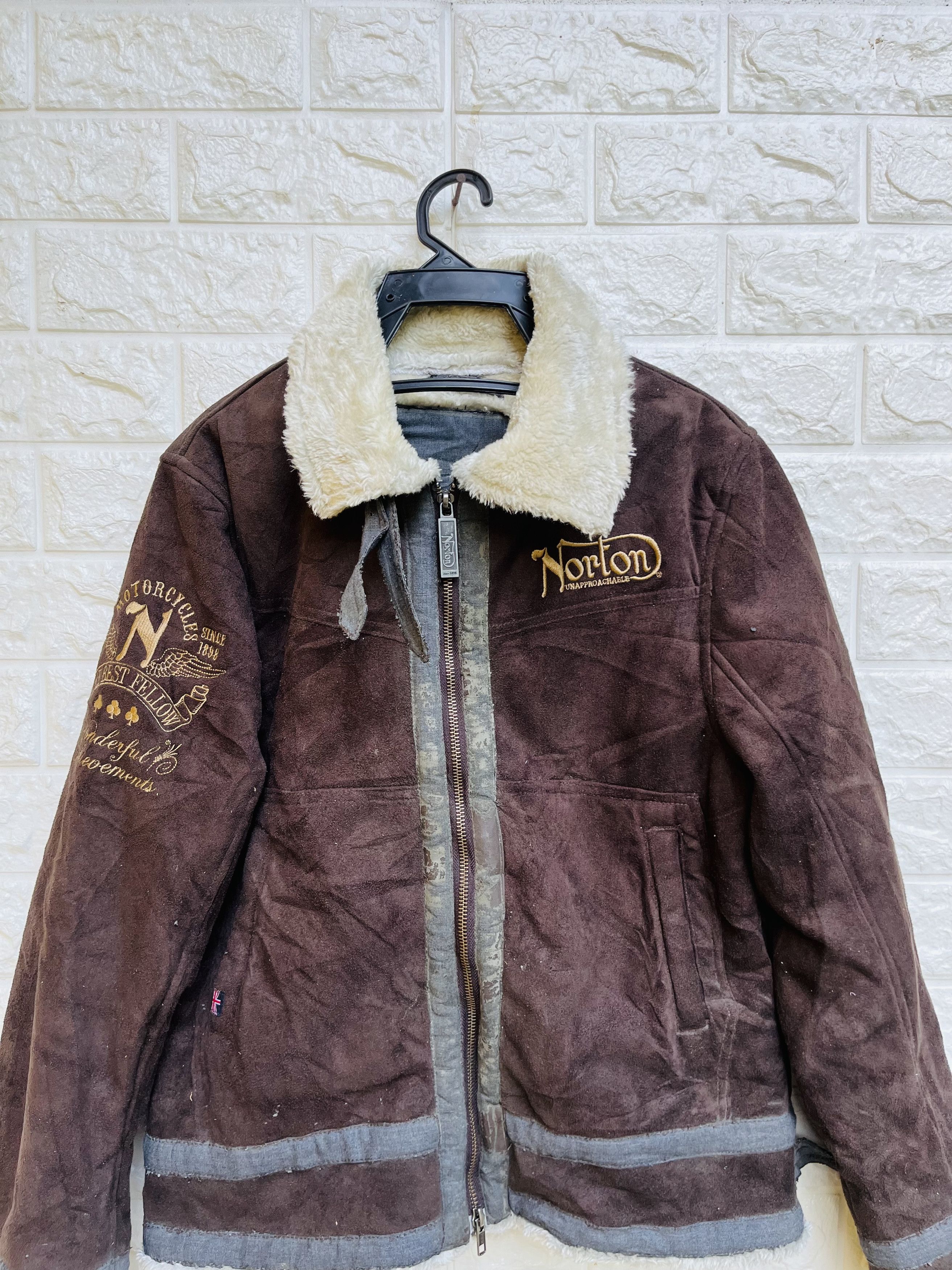 Japanese Brand Vintage Norton Motorcycle Designer Fashion Style Jacket Size US M / EU 48-50 / 2 - 3 Thumbnail