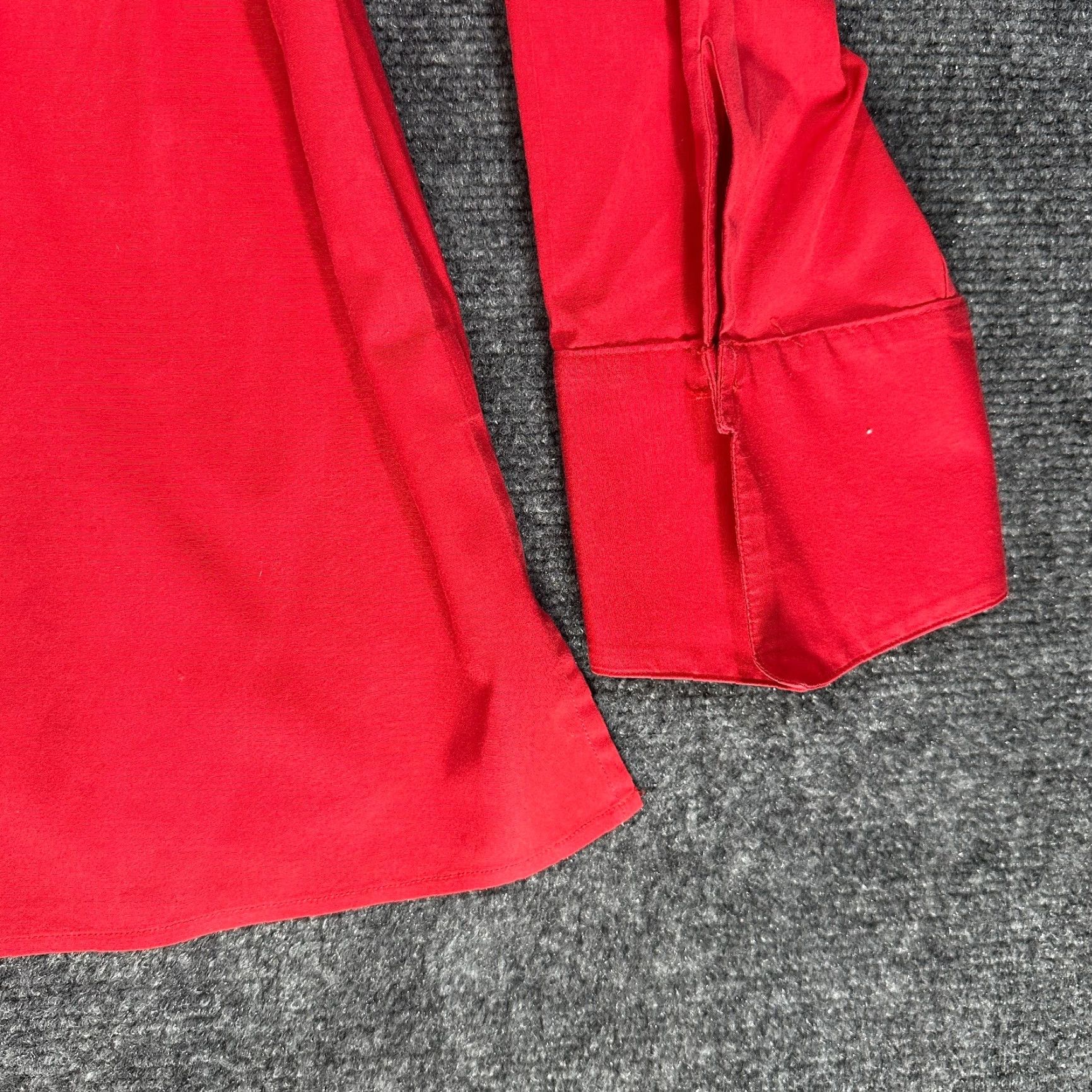 Talbots Talbots Shirt Womens 10 Red Cotton Stretch Button Up Blouse Wrinkle Resistant Size L / US 10 / IT 46 - 3 Thumbnail