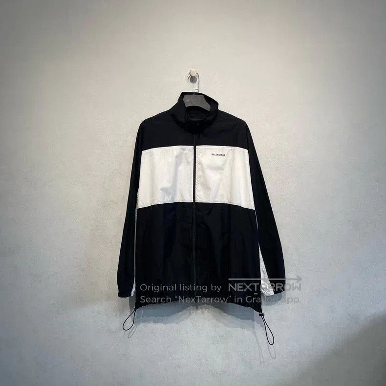 Balenciaga Balenciaga Logo Subtle Pattern Black and White Zip-Up Jack Size US M / EU 48-50 / 2 - 1 Thumbnail