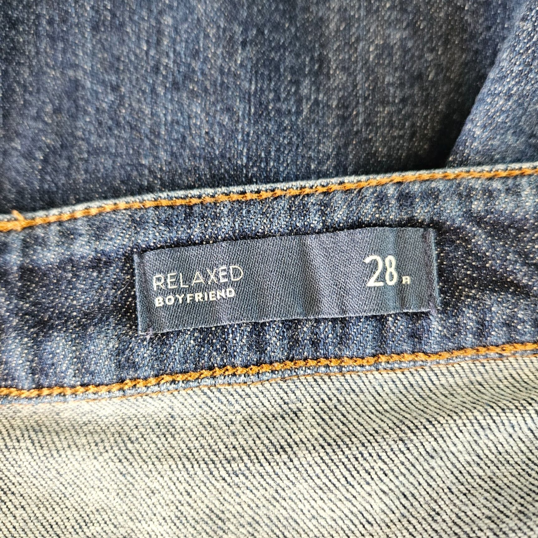 J. Jill J. Jill Womens Relaxed Boyfriend Jeans Sz 28 Blue Medium Wash High Rise Denim Cotton Blend Stretch Inseam 30" N/A Size 28" / US 6 / IT 42 - 7 Thumbnail