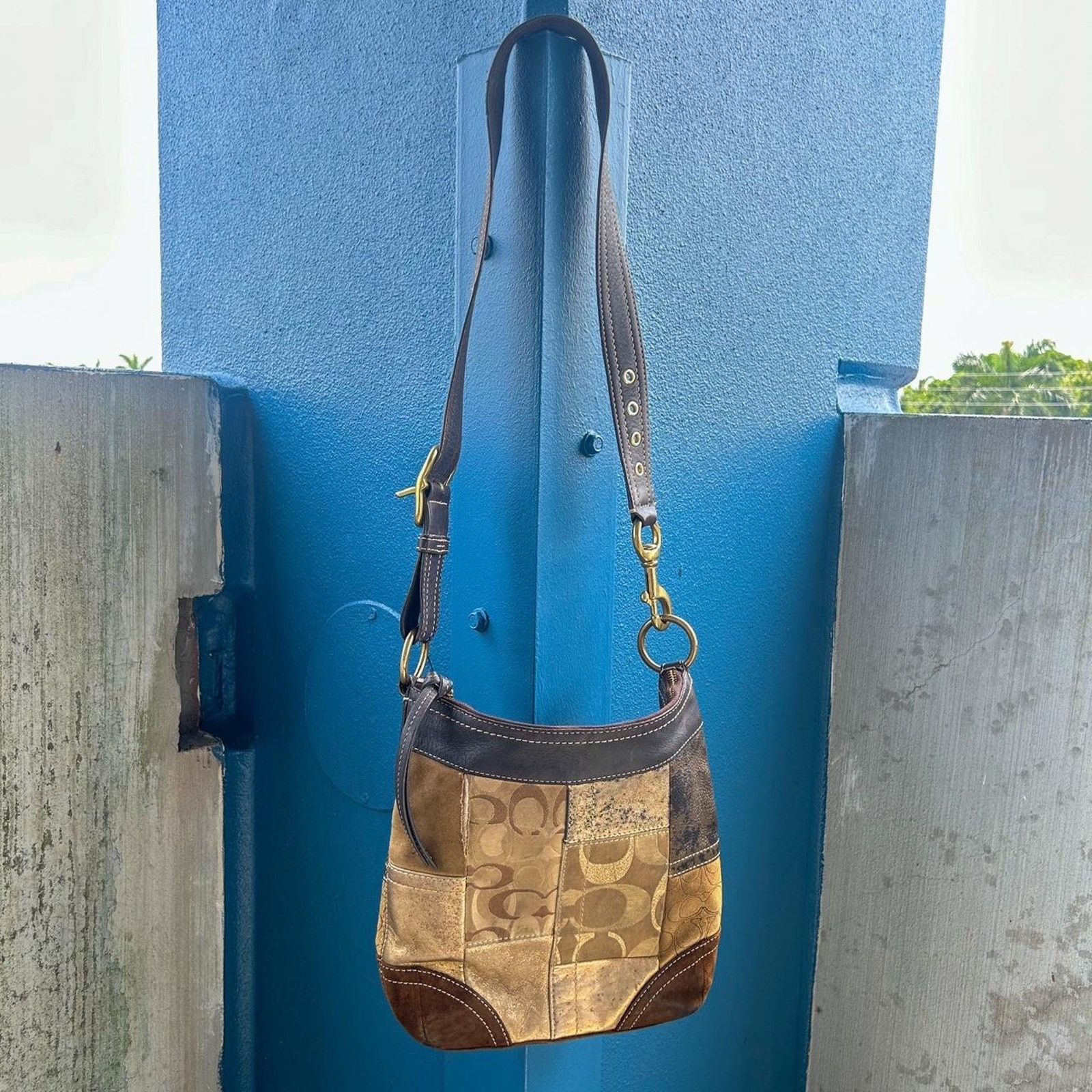 Coach Vintage coach leather suede fabric | Grailed