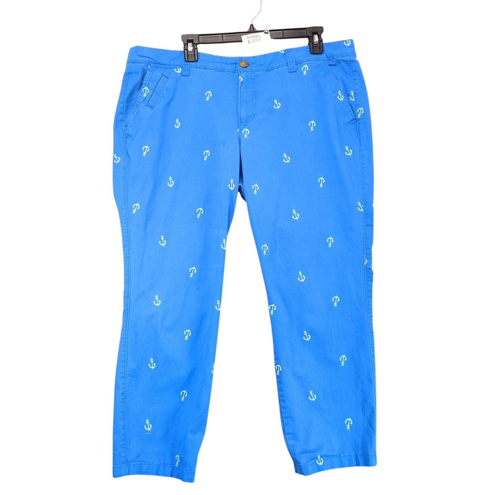 Old Navy Old Navy Embroidered Anchor Crop Pants Women's 16 39x26" Size 38" / US 16 / IT 52 - 1 Thumbnail