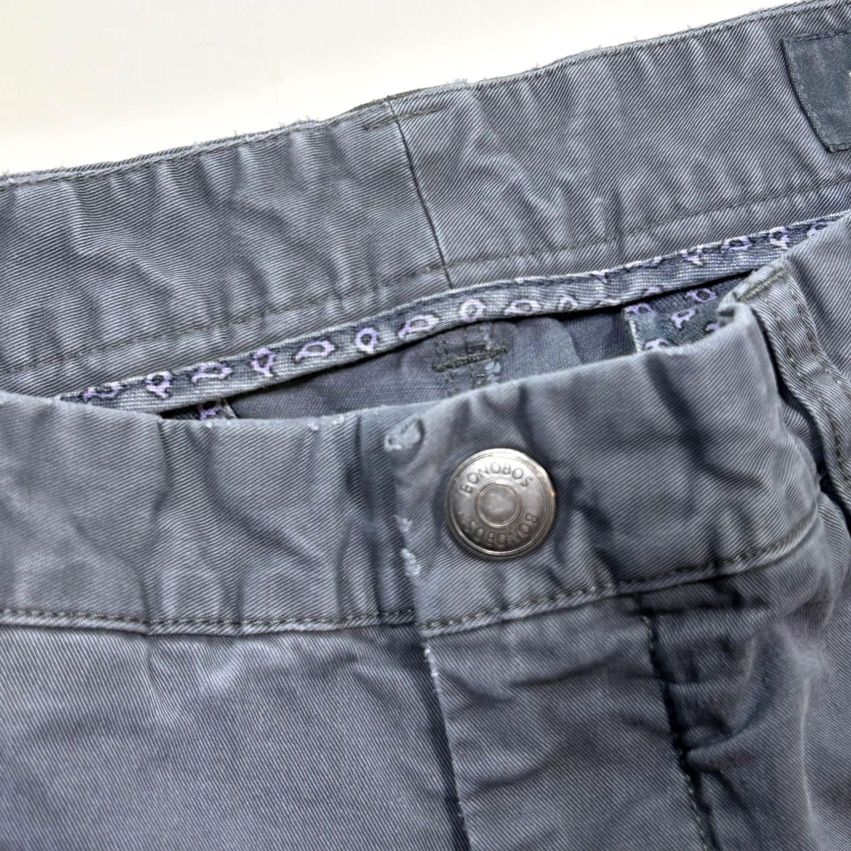 Bonobos Bonobos Gray Slim Tailored Chinos Pants Casual Everyday Mens 33X34 Size US 33 - 4 Thumbnail