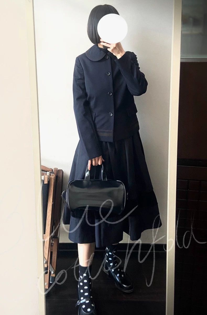 Comme des Garcons Comme Des Garcons Navy navy navy navy blue thin wool jacke Size XS / US 0-2 / IT 36-38 - 5 Thumbnail