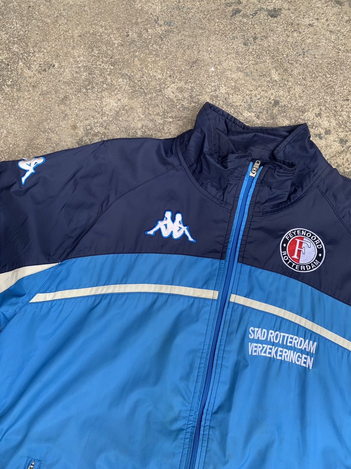 Kappa × Vintage 2000s Kappa Feyenoord Rotterdam Jacket Size US XL / EU 56 / 4 - 3 Thumbnail