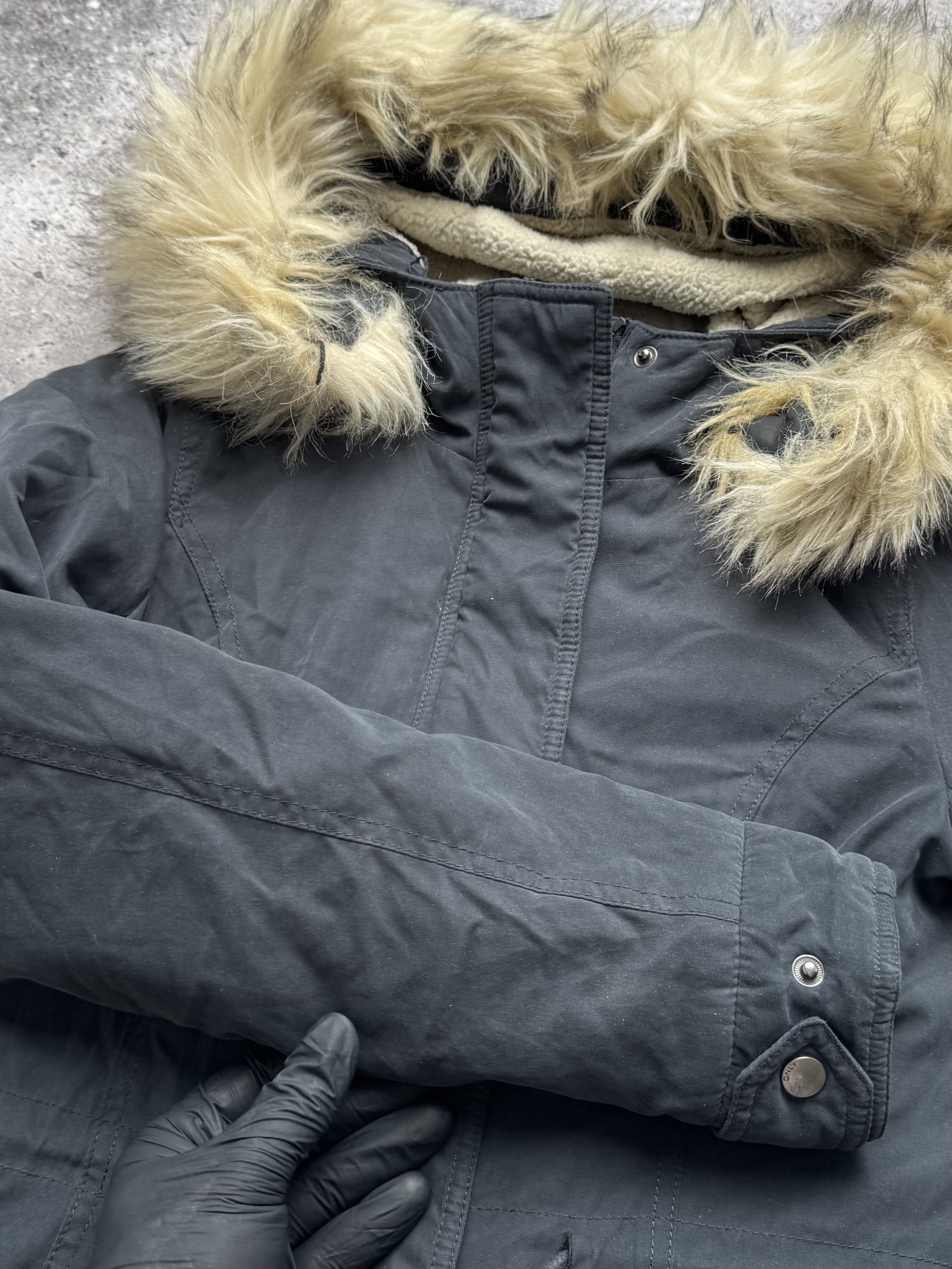 Vintage Vintage Jacket With Faux Fur On The Hood C5(V407) Size XS / US 0-2 / IT 36-38 - 5 Thumbnail