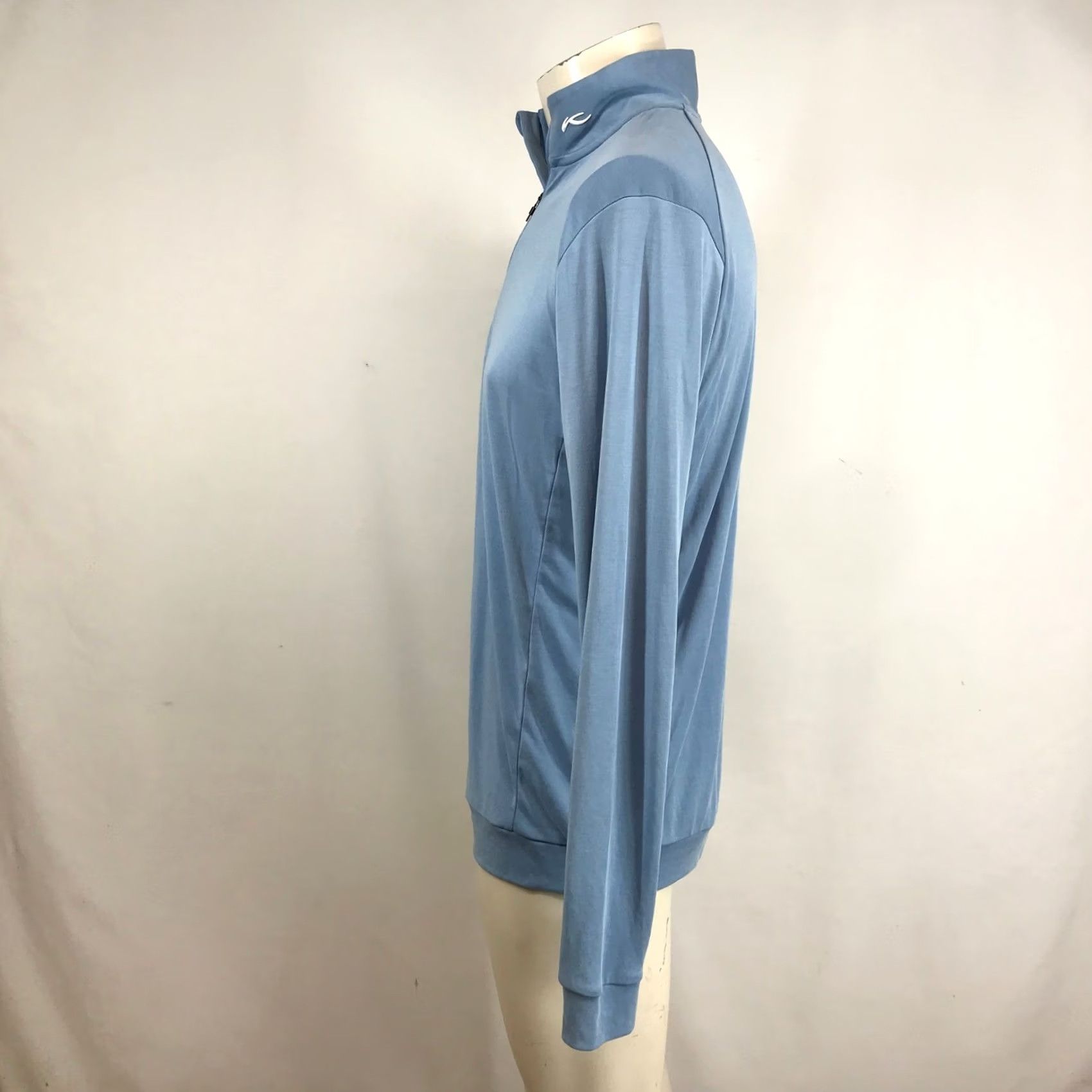 KJUS Kjus Mens Quarter Zip Pullover Light Blue UPF 50+ Performance Top Size M Size US M / EU 48-50 / 2 - 6 Thumbnail