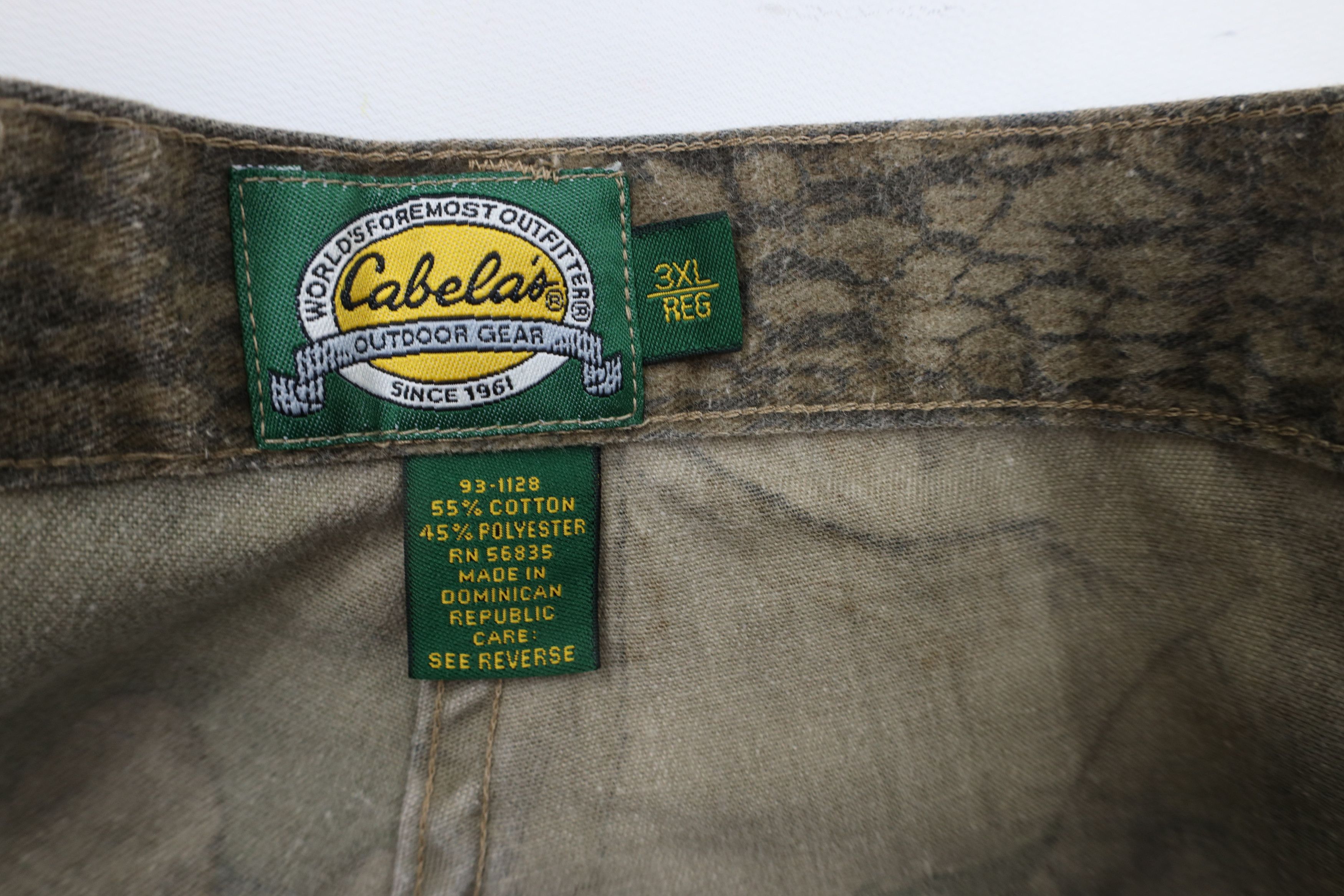 Cabelas × Vintage Vintage 90s Cabelas Realtree Camouflage Wide Leg Cargo Pants Size US 42 / EU 58 - 6 Thumbnail
