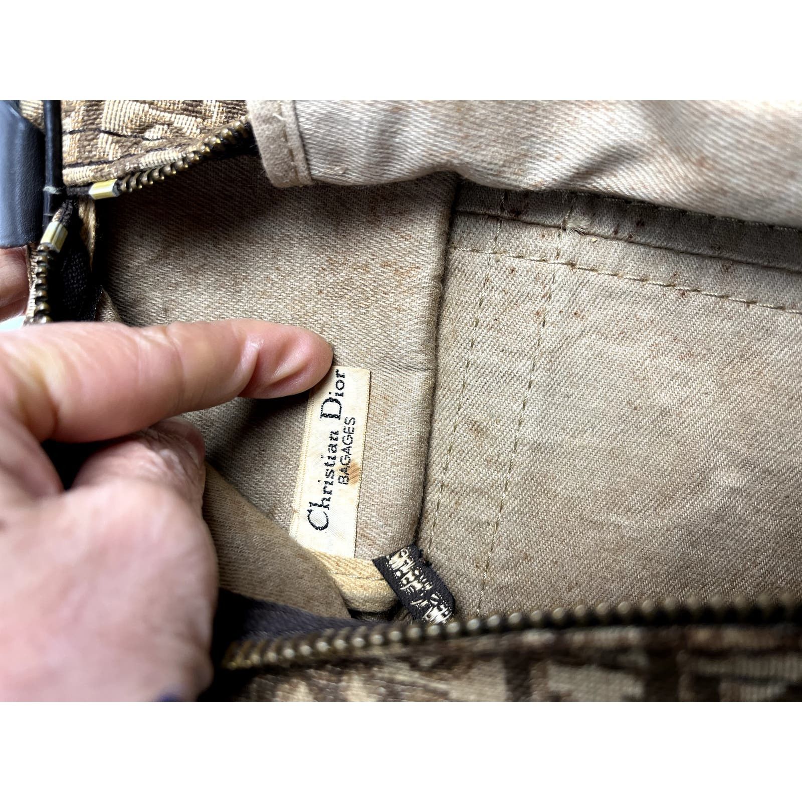 Dior Dior Brown Trotter Canvas Boston Duffle Bag Size ONE SIZE - 14 Thumbnail