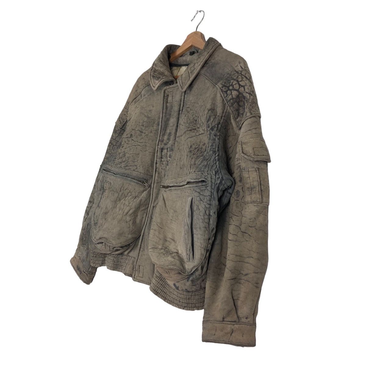 Vintage 🔥Vintage Fly Leather Jacket Bomber Map Lining Military Size US M / EU 48-50 / 2 - 2 Thumbnail